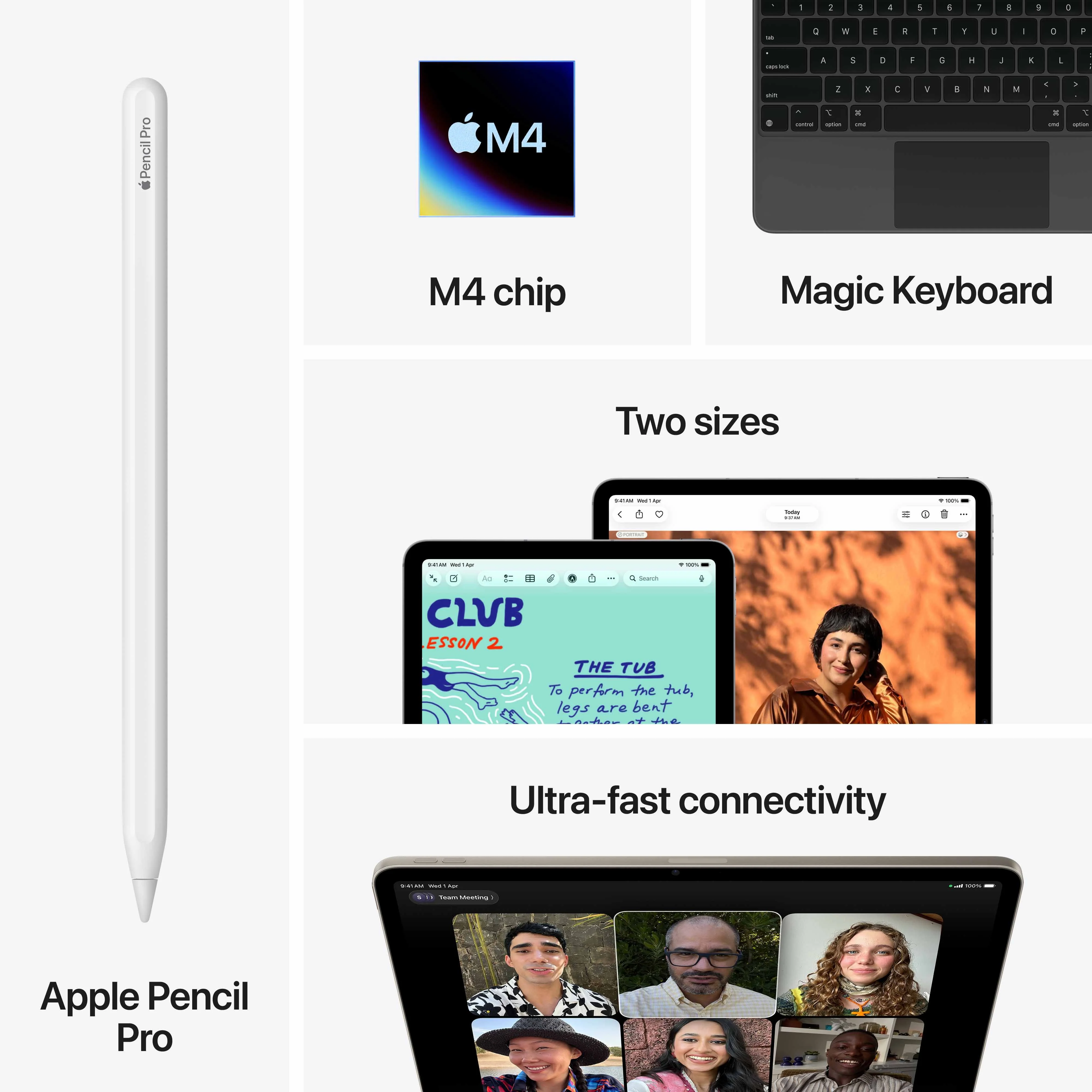 13-inch iPad Air Wi-Fi + Cellular 256GB - Starlight (M4) - Image 9