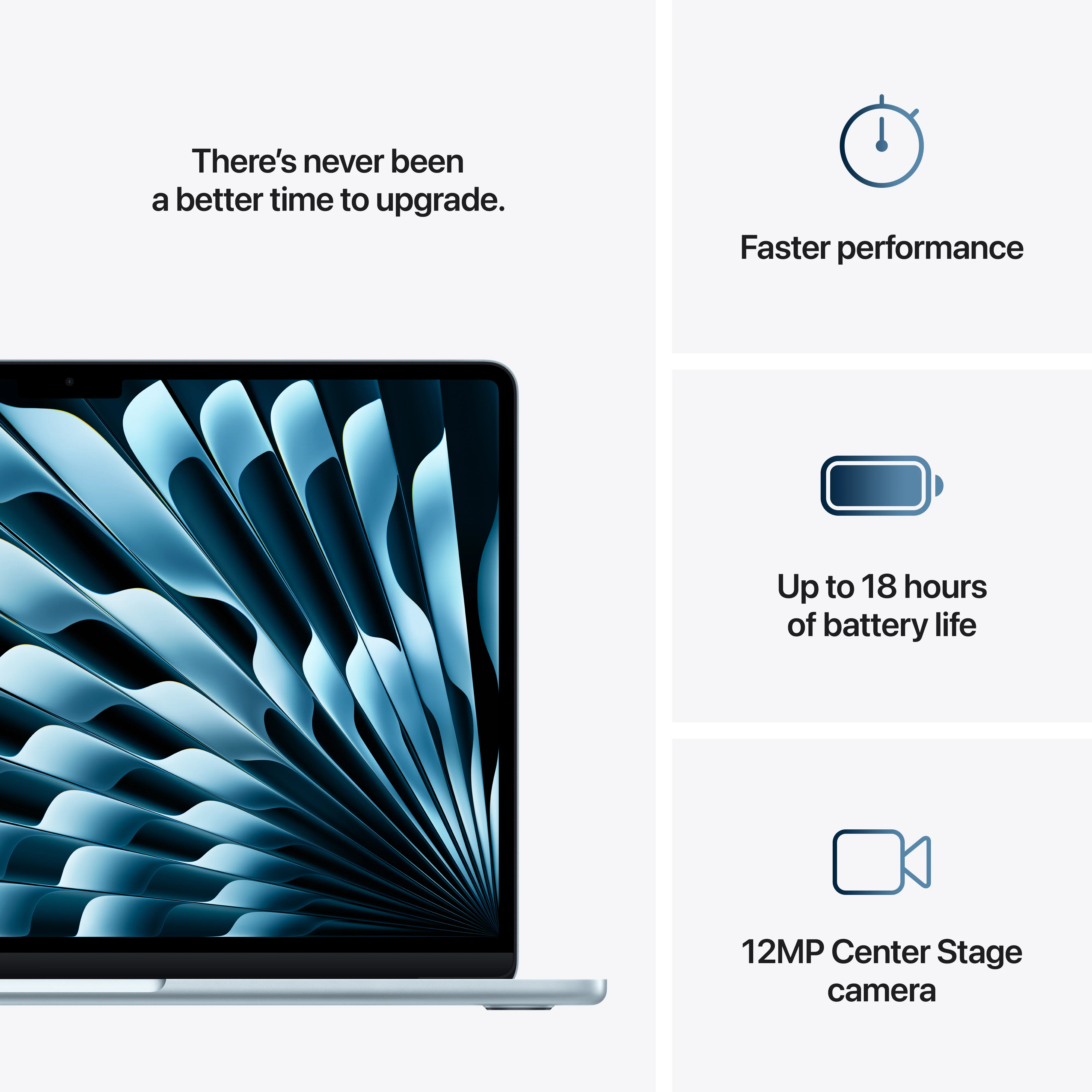 13-inch MacBook Air: Apple M4 chip with 10-core CPU and 8-core GPU, 256GB SSD - Sky Blue - Image 10