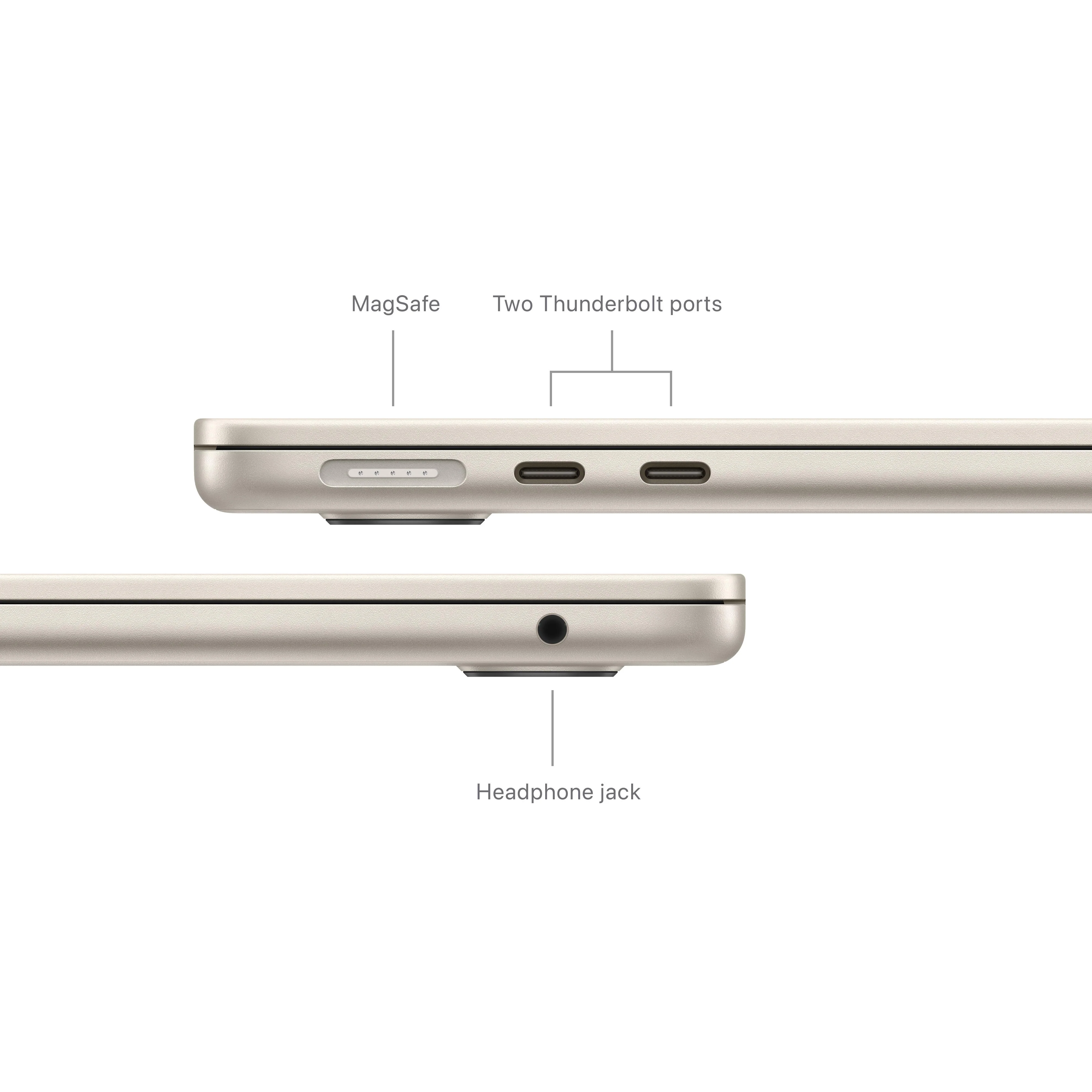 13-inch MacBook Air: Apple M3 chip with 8‑core CPU and 8‑core GPU, 256GB SSD - Starlight - Image 7