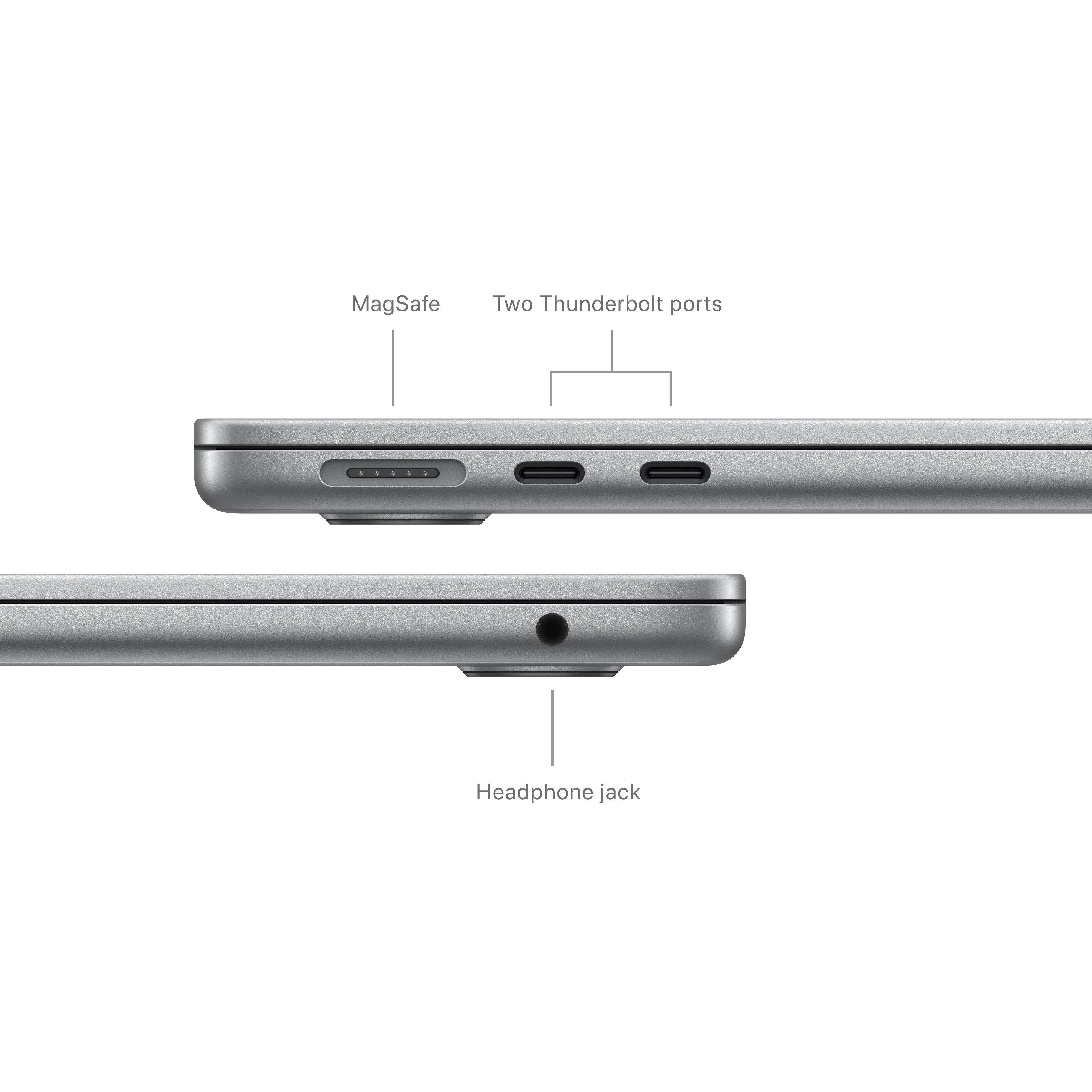 13-inch MacBook Air: Apple M3 chip with 8?core CPU and 10?core GPU, 512GB SSD - Space Grey - Image 7
