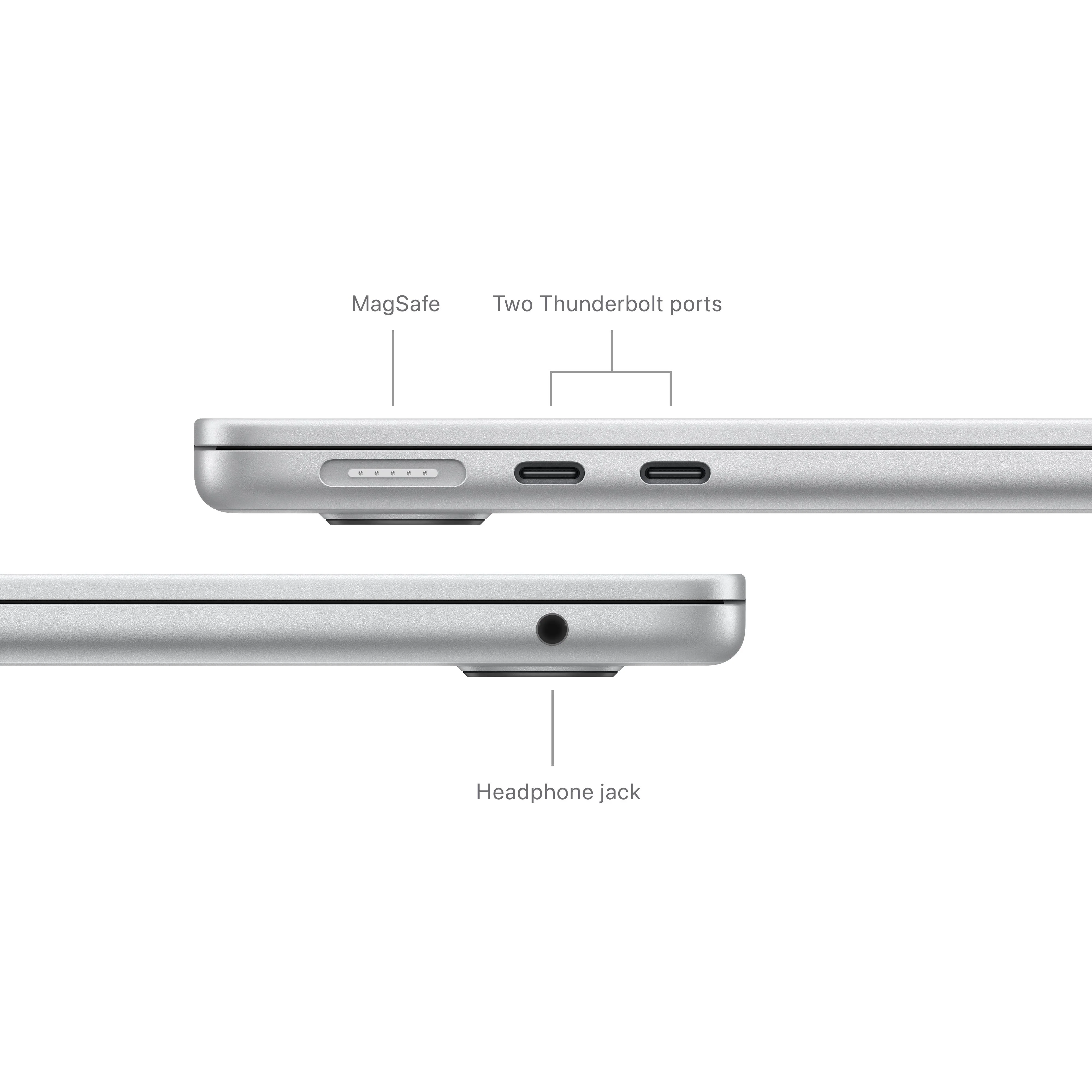13-inch MacBook Air: Apple M3 chip with 8‑core CPU and 10‑core GPU, 512GB SSD - Silver - Image 7