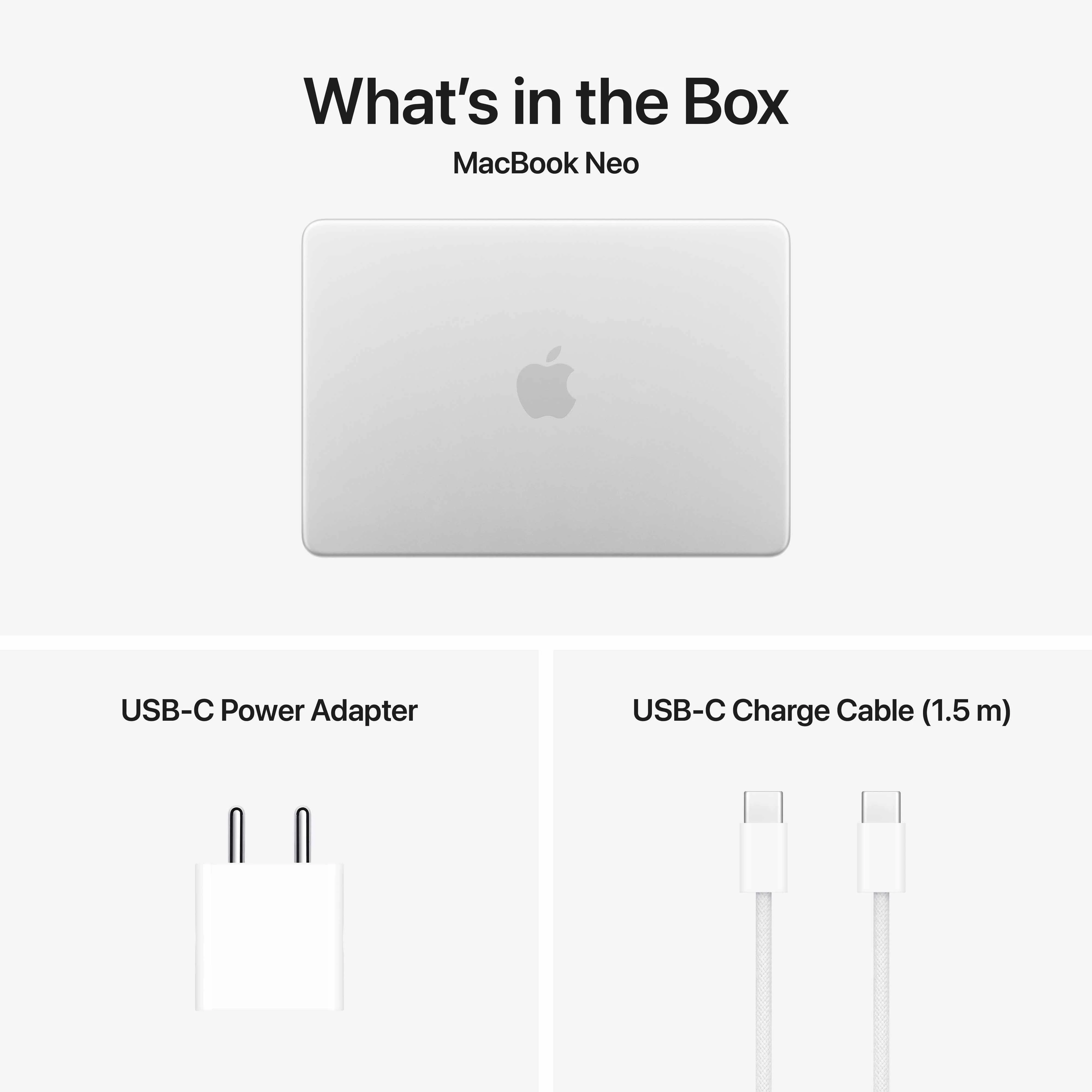 13-inch MacBook Neo: Apple A18 Pro chip with 6‑core CPU and 5‑core GPU, Magic Keyboard, 256GB SSD - Silver - Image 10