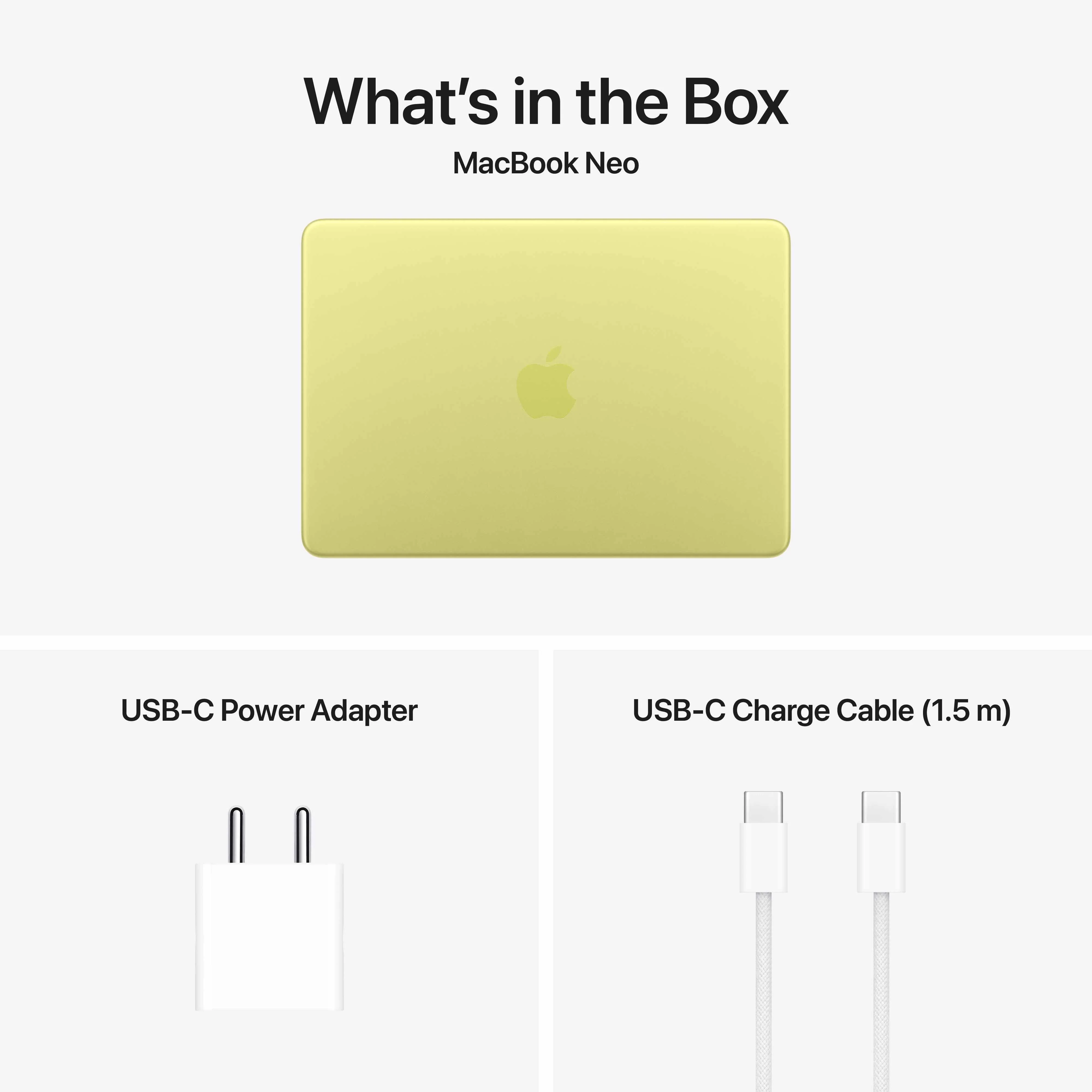 13-inch MacBook Neo: Apple A18 Pro chip with 6‑core CPU and 5‑core GPU, Magic Keyboard, 256GB SSD - Citrus - Image 10