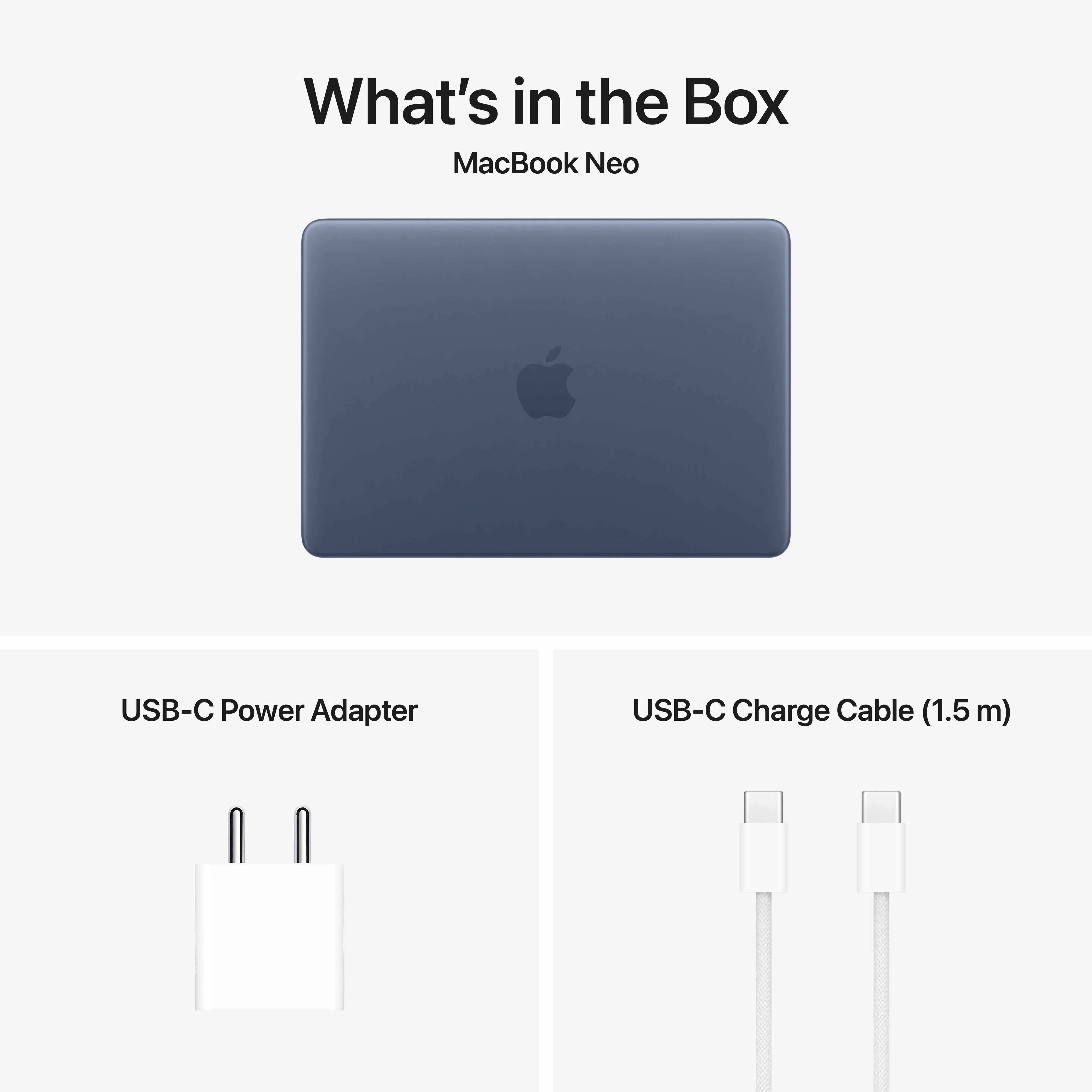 13-inch MacBook Neo: Apple A18 Pro chip with 6‑core CPU and 5‑core GPU, Magic Keyboard, 256GB SSD - Indigo - Image 10