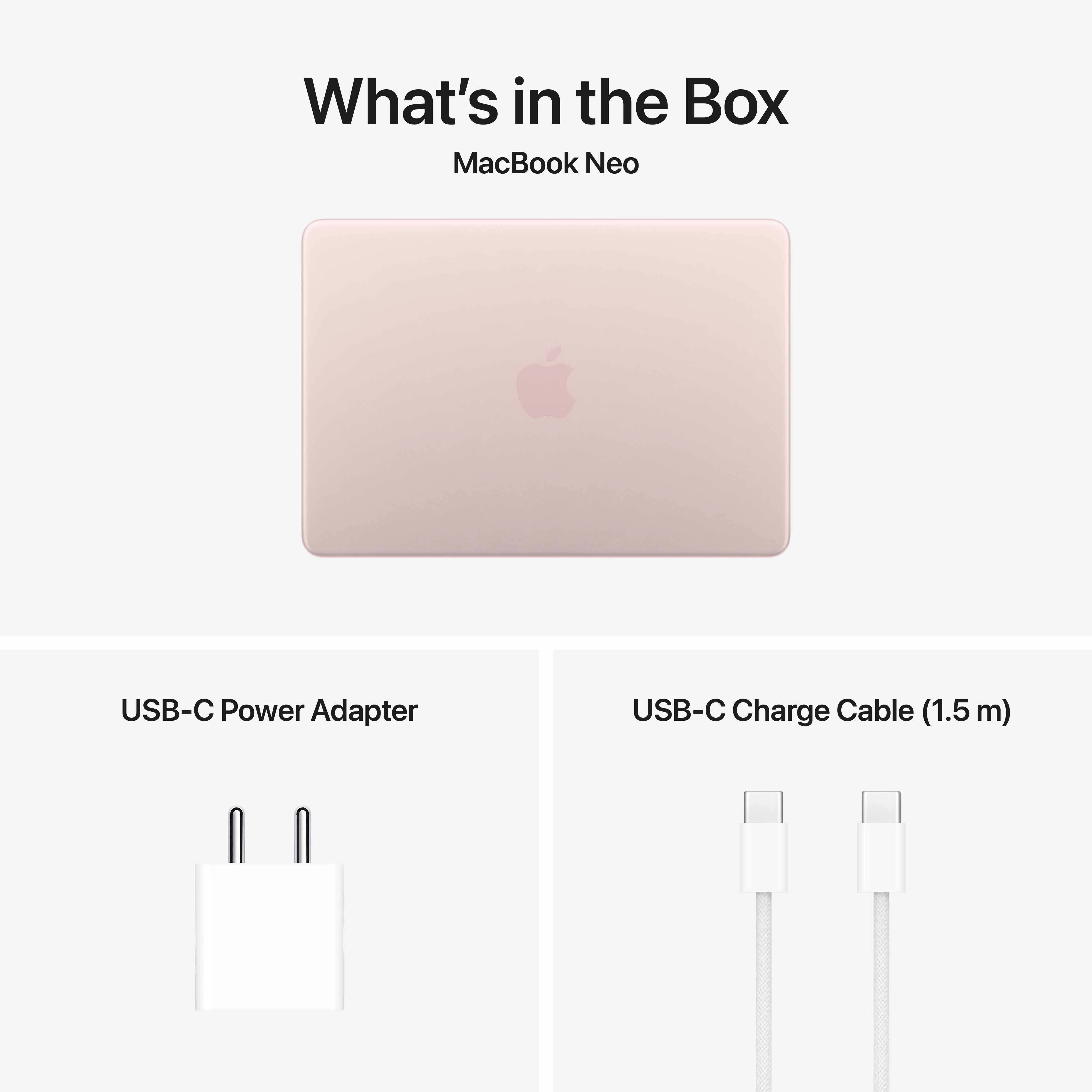 13-inch MacBook Neo: Apple A18 Pro chip with 6‑core CPU and 5‑core GPU, Magic Keyboard, 256GB SSD - Blush - Image 10
