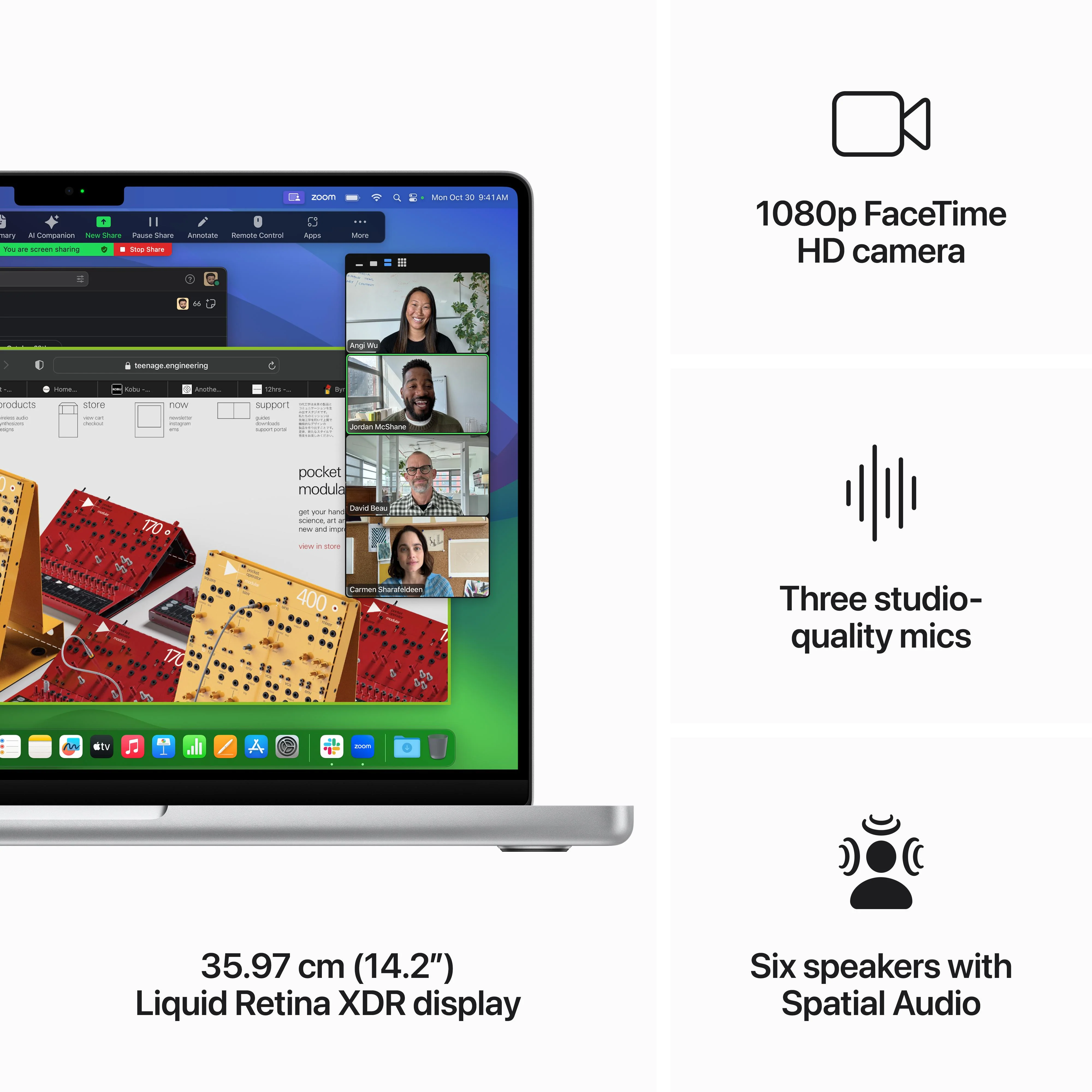 14-inch MacBook Pro: Apple M3 Max chip with 14‑core CPU and 30‑core GPU, 1TB SSD - Silver - Image 5