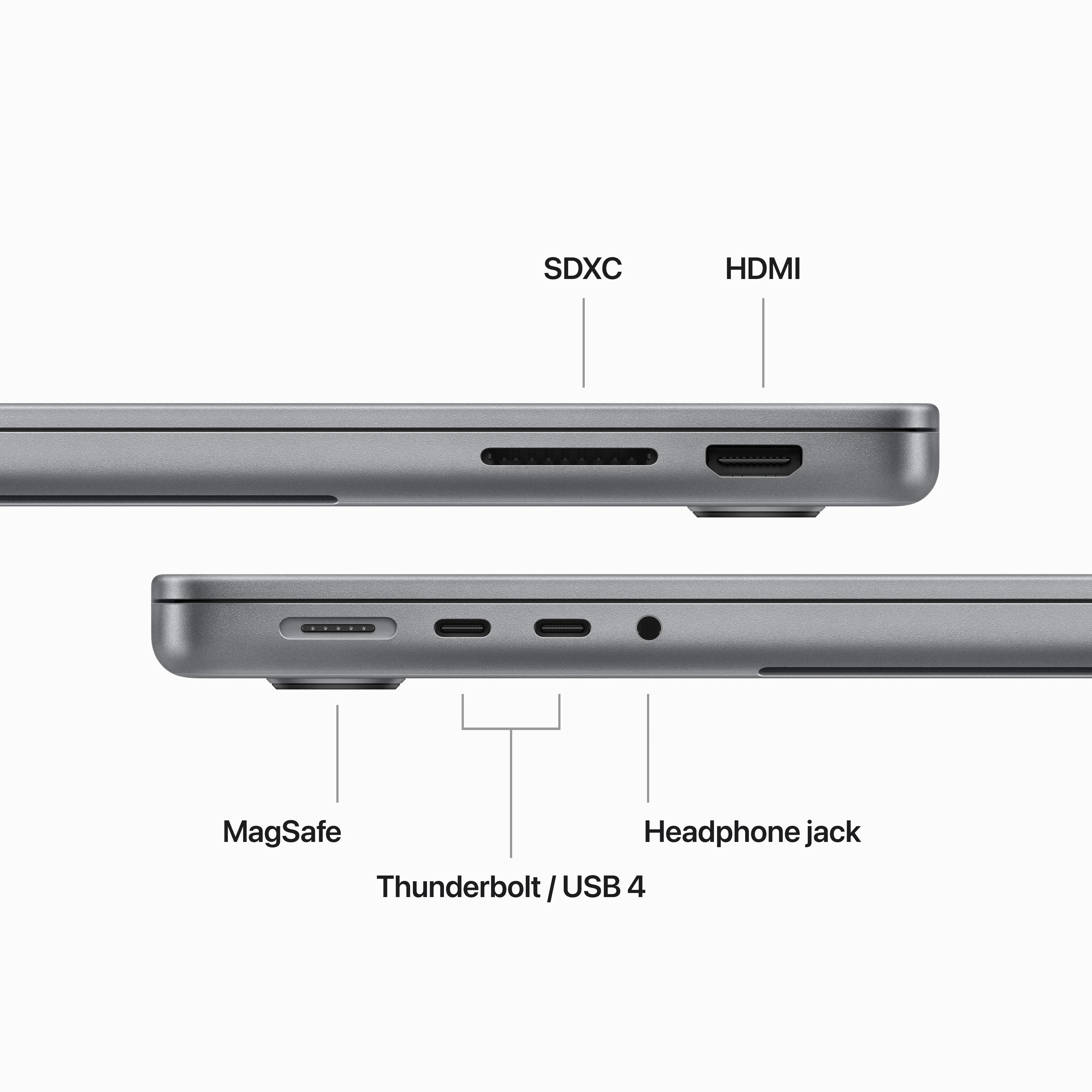 14-inch MacBook Pro: Apple M3 chip with 8‑core CPU and 10‑core GPU, 1TB SSD - Space Grey - Image 6