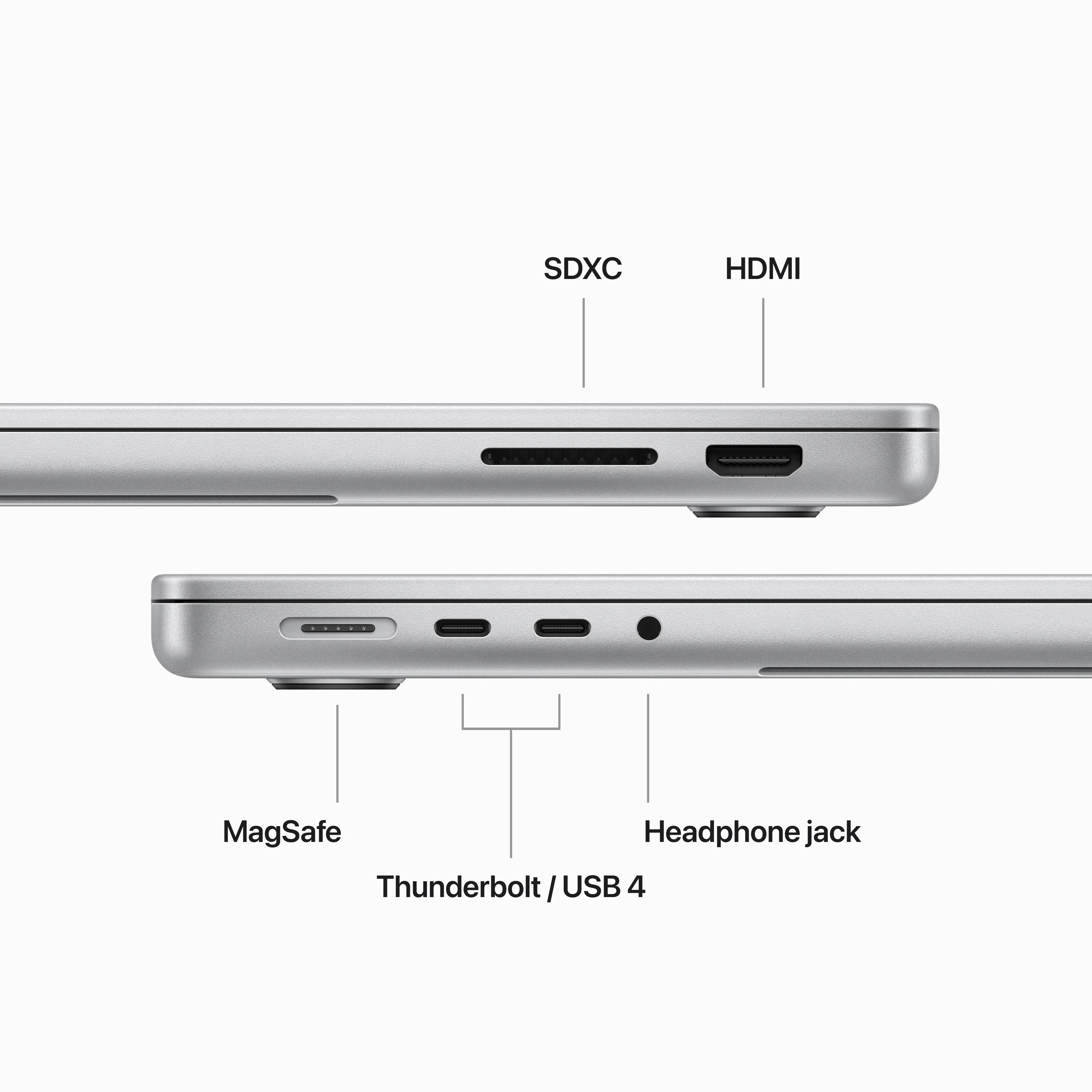 14-inch MacBook Pro: Apple M3 chip with 8‑core CPU and 10‑core GPU, 1TB SSD - Silver - Image 6