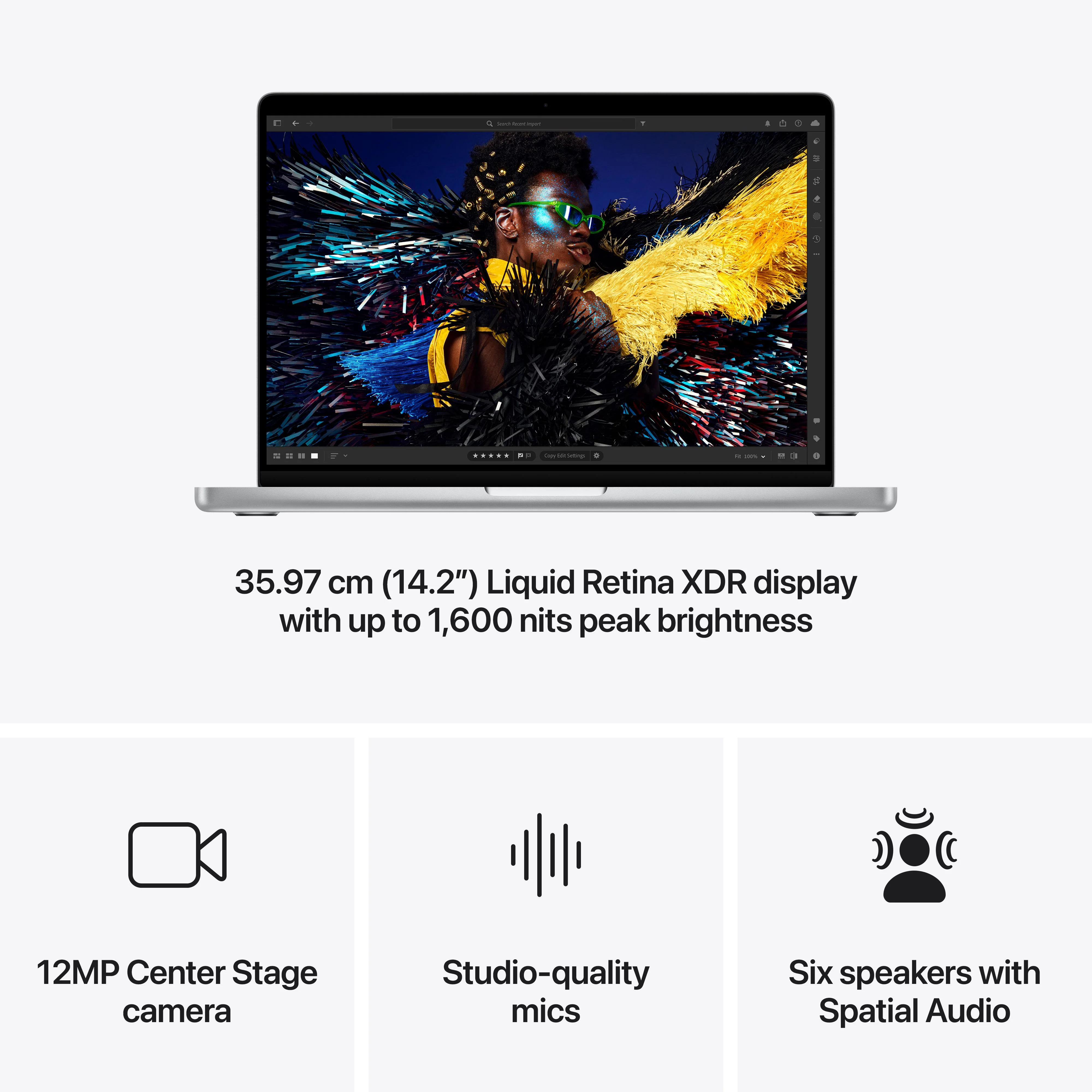 14-inch MacBook Pro: Apple M4 Pro chip with 14‑core CPU and 20‑core GPU, 1TB SSD - Silver - Image 6