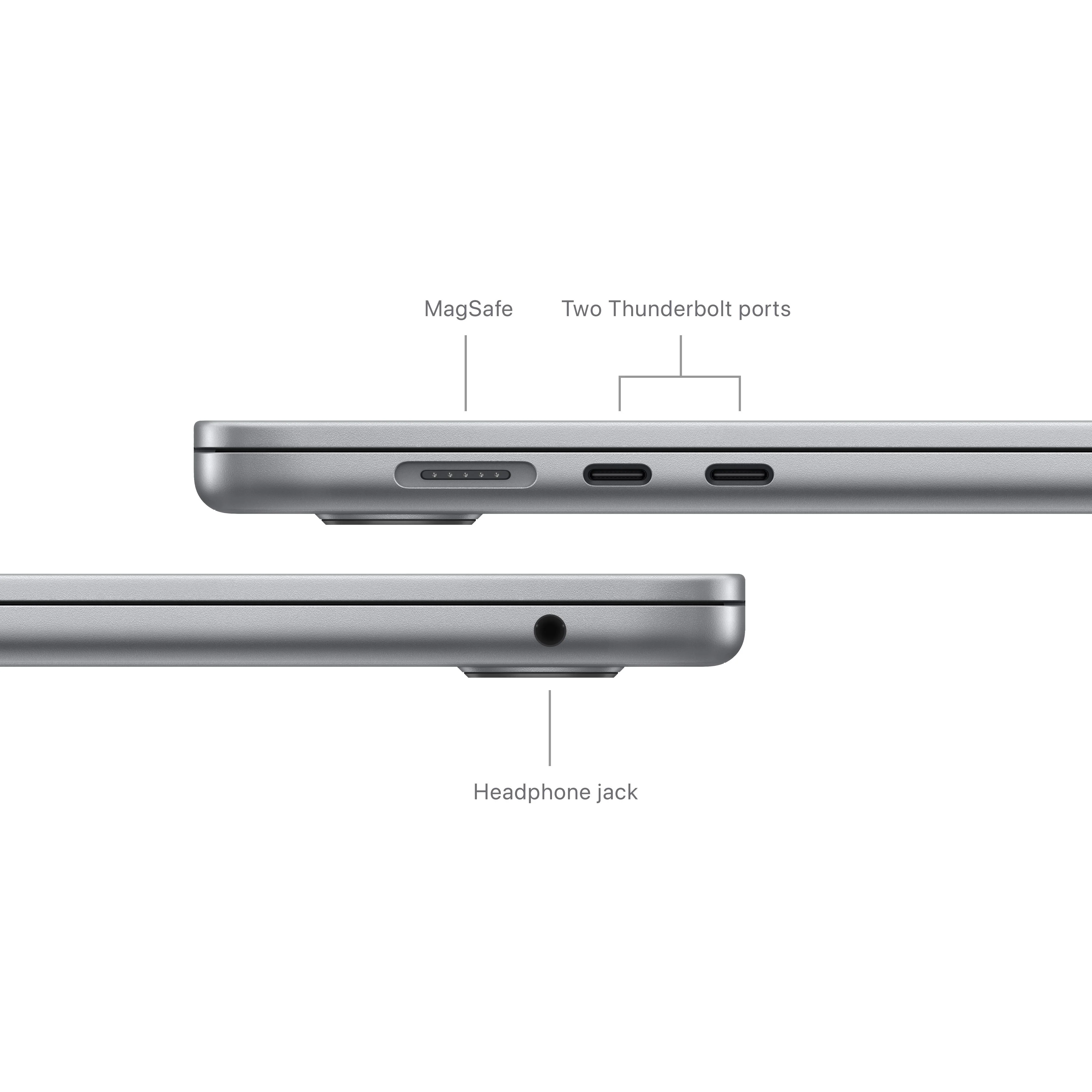 15-inch MacBook Air: Apple M3 chip with 8‑core CPU and 10‑core GPU, 256GB SSD - Space Grey - Image 7