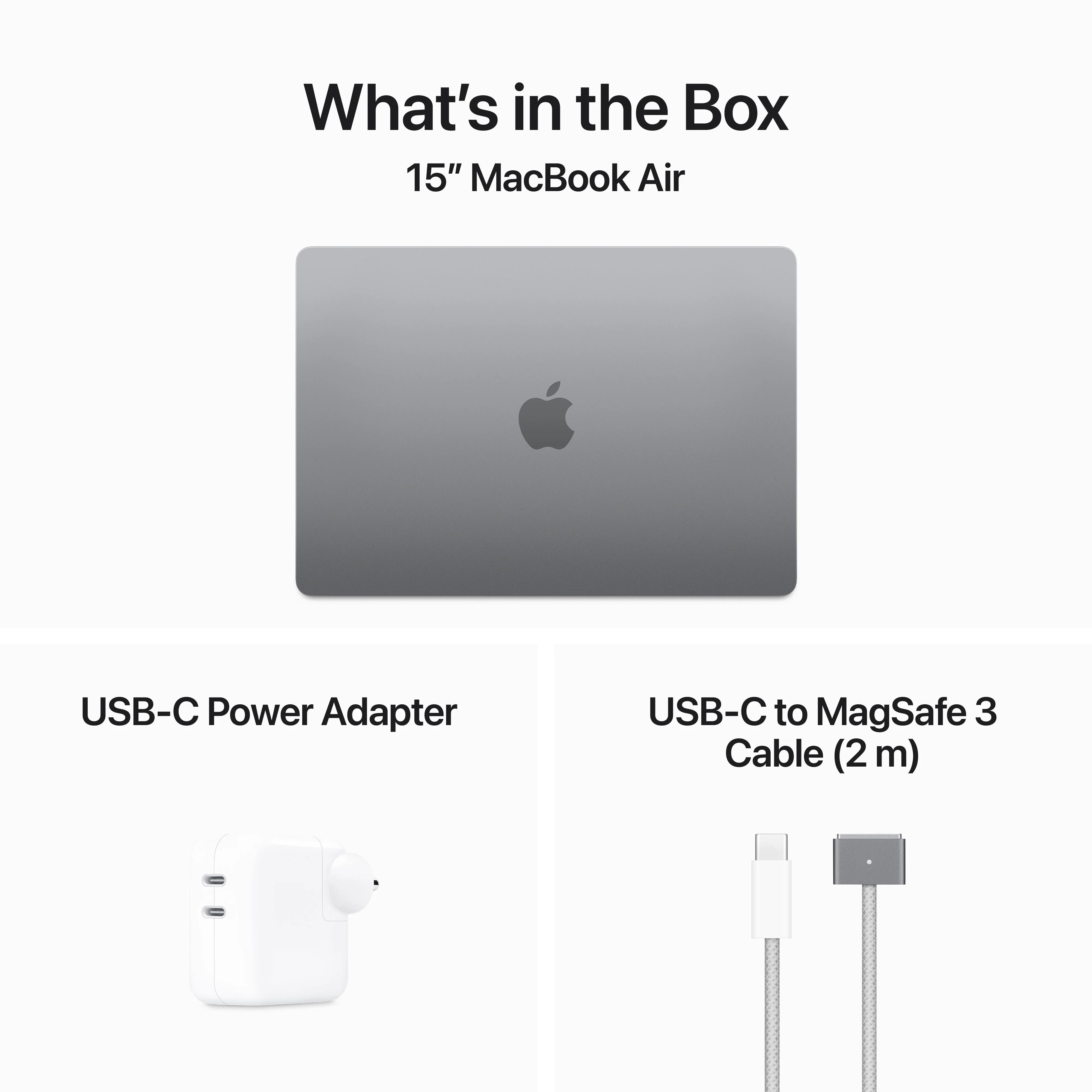 15-inch MacBook Air: Apple M3 chip with 8‑core CPU and 10‑core GPU, 512GB SSD - Space Grey - Image 9