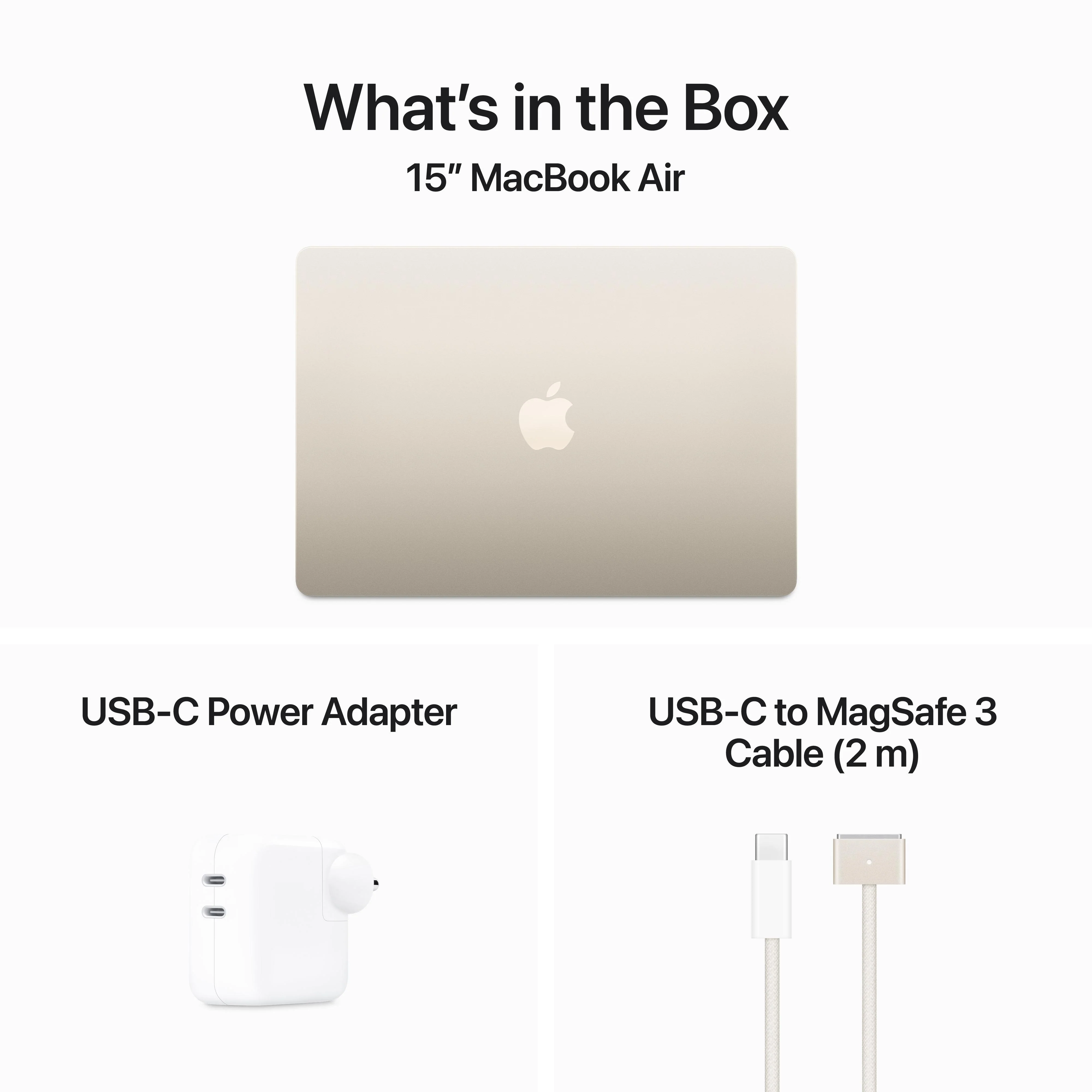 MacBook Air 15-inch M3 512GB Starlight – M3 Chip, 8GB RAM - Image 9