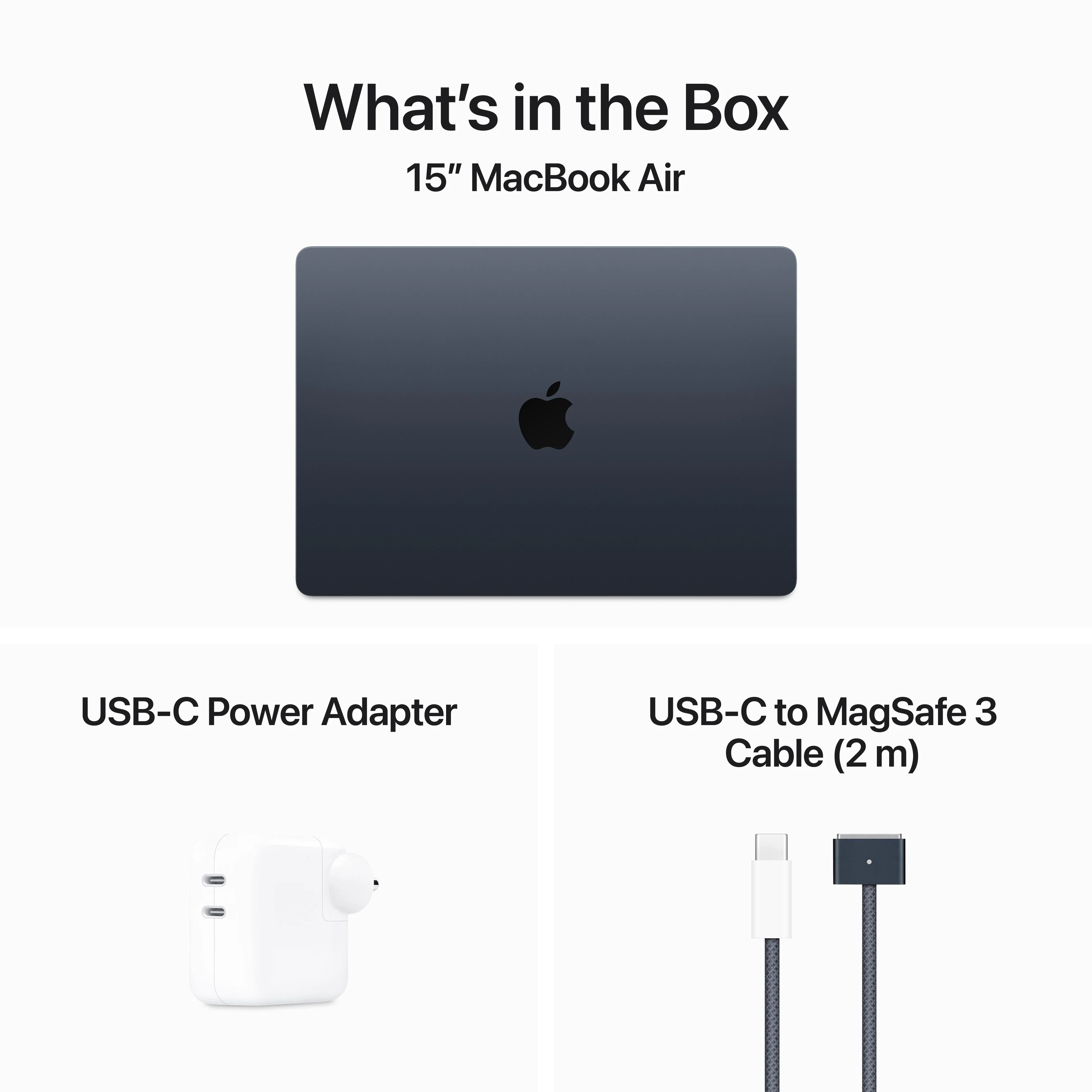 15-inch MacBook Air: Apple M3 chip with 8‑core CPU and 10‑core GPU, 512GB SSD - Midnight - Image 9