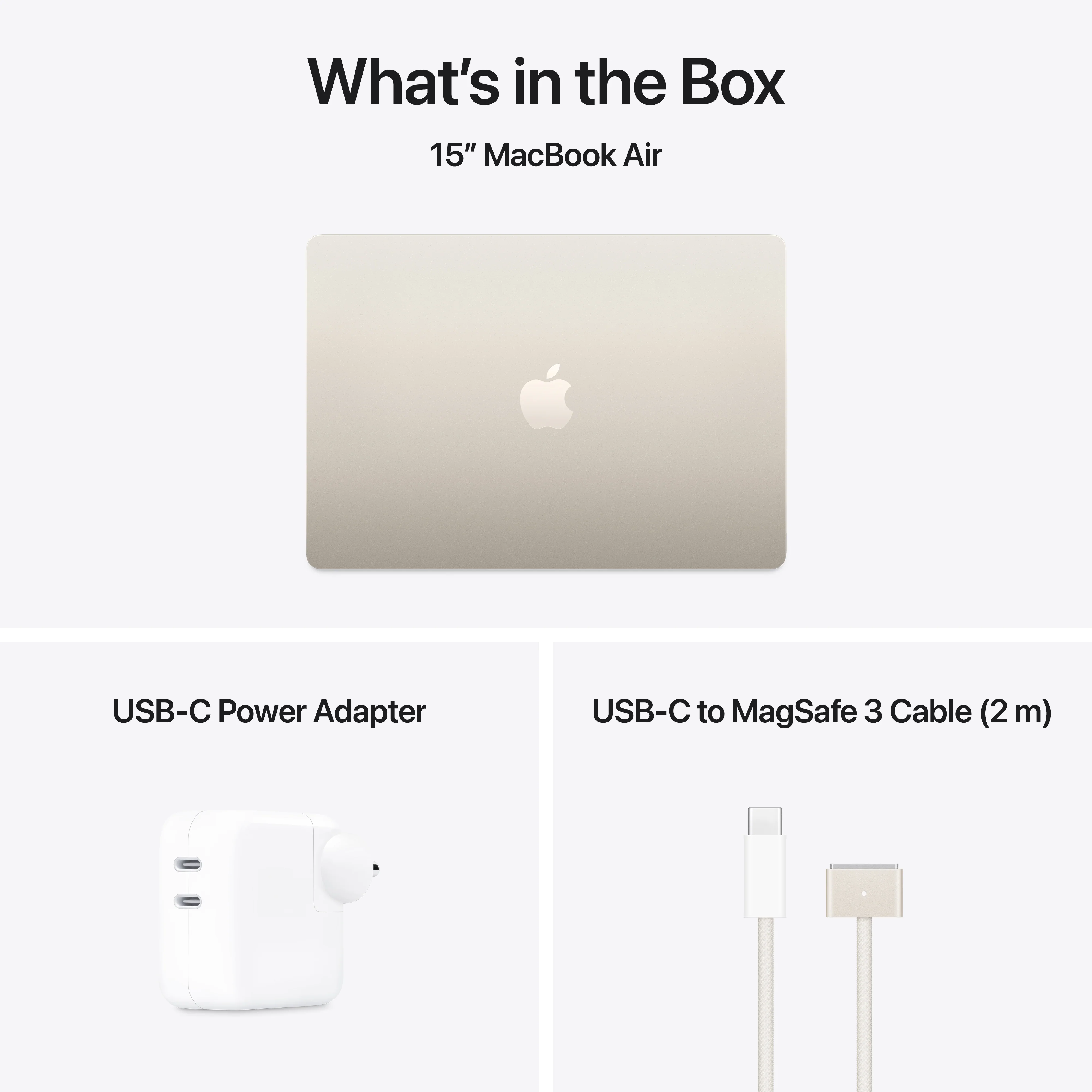 15-inch MacBook Air: Apple M4 chip with 10-core CPU and 10-core GPU, 256GB SSD - Starlight - Image 11