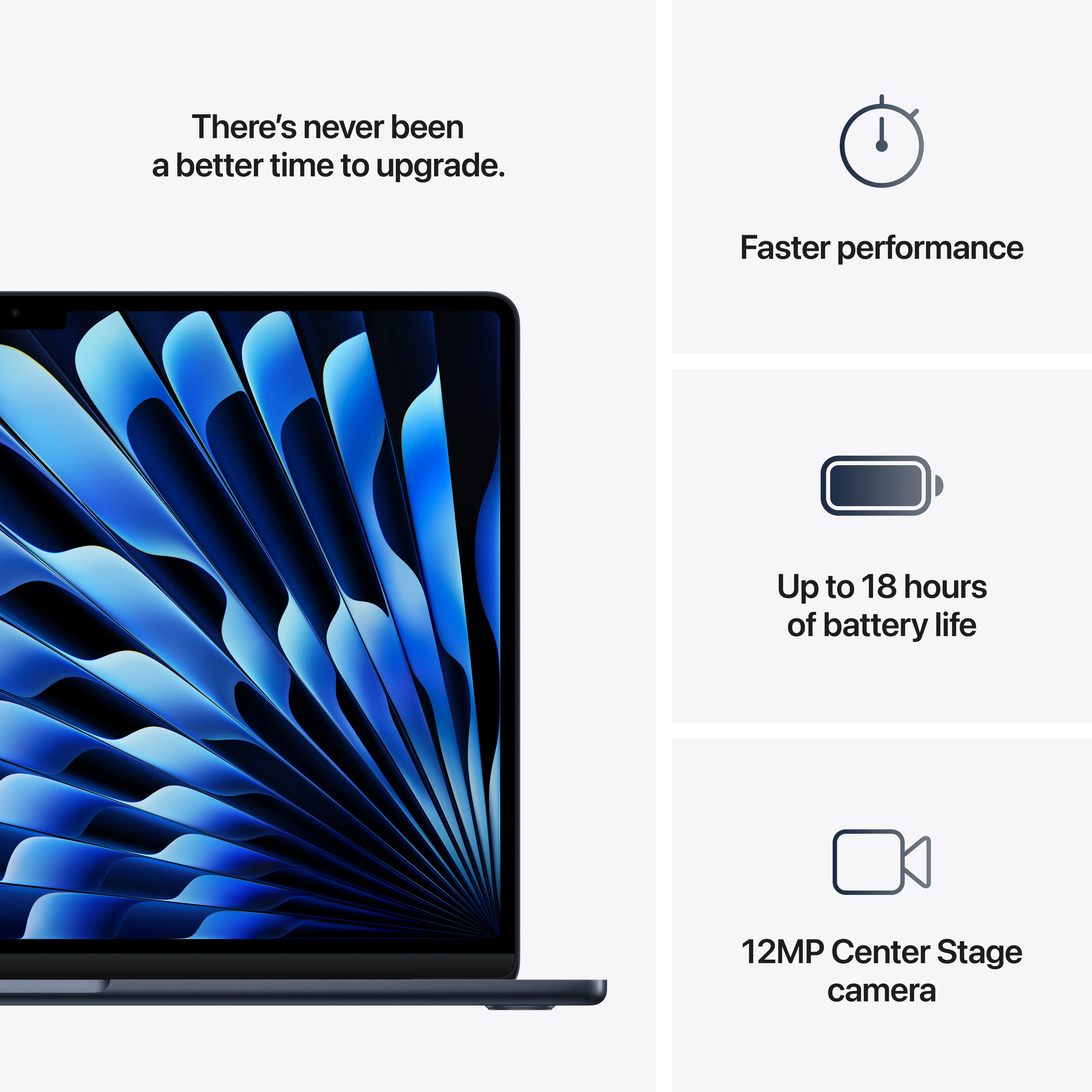 15-inch MacBook Air: Apple M4 chip with 10-core CPU and 10-core GPU, 512GB SSD - Midnight - Image 10