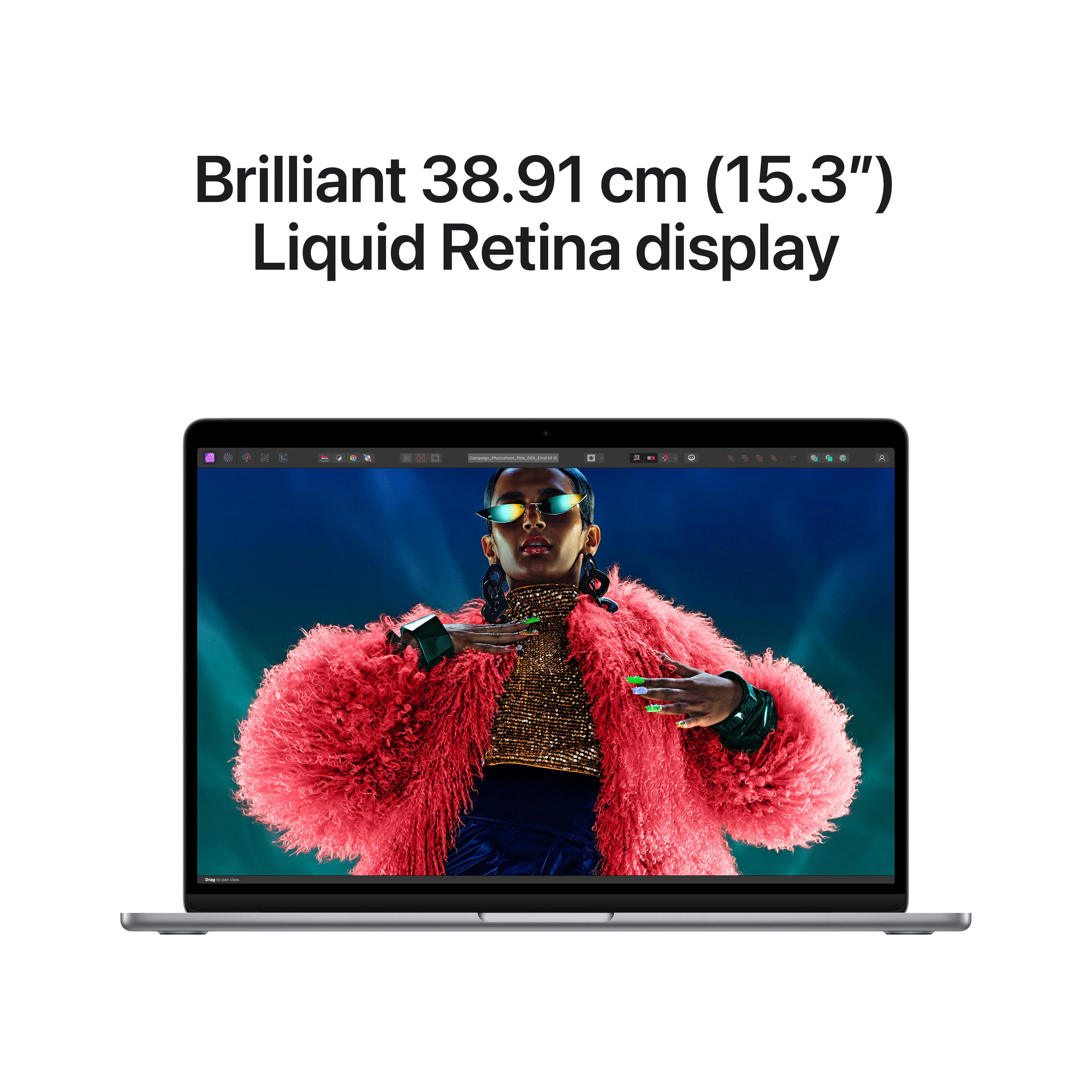 15-inch MacBook Air: Apple M3 chip with 8‑core CPU and 10‑core GPU, 512GB SSD - Space Grey - Image 5