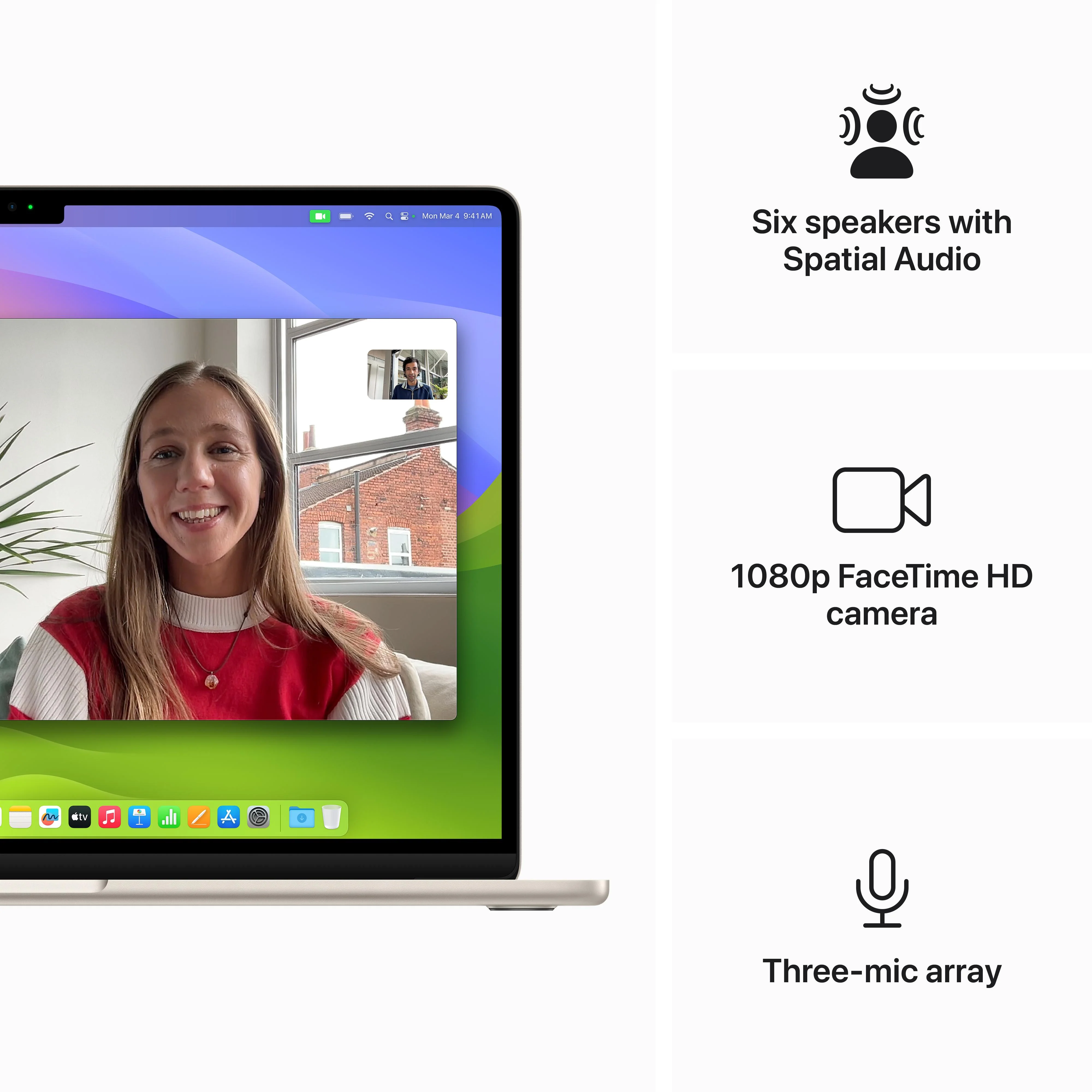 15-inch MacBook Air: Apple M3 chip with 8‑core CPU and 10‑core GPU, 512GB SSD - Starlight - Image 6