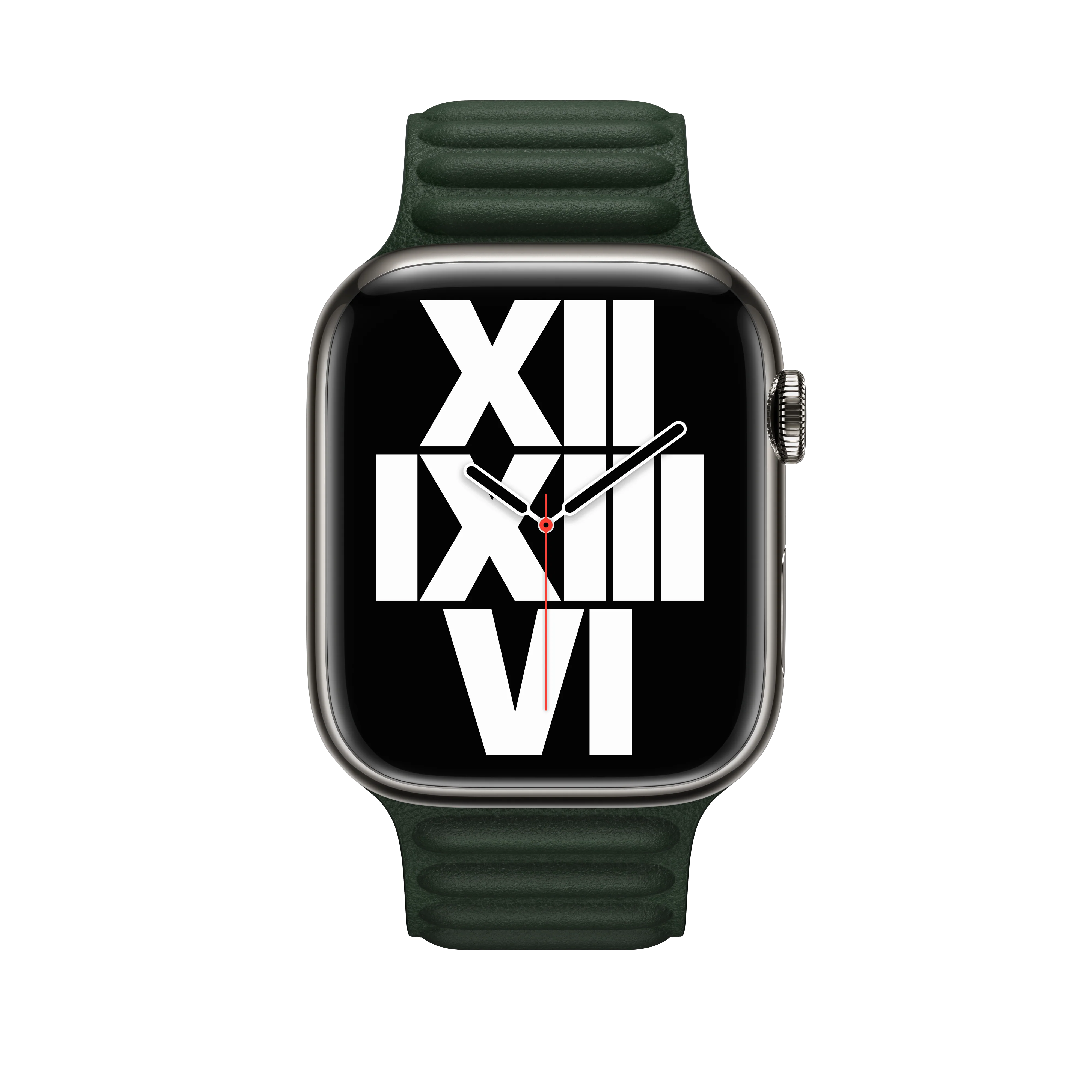 45mm Sequoia Green Leather Link - S/M - Image 3