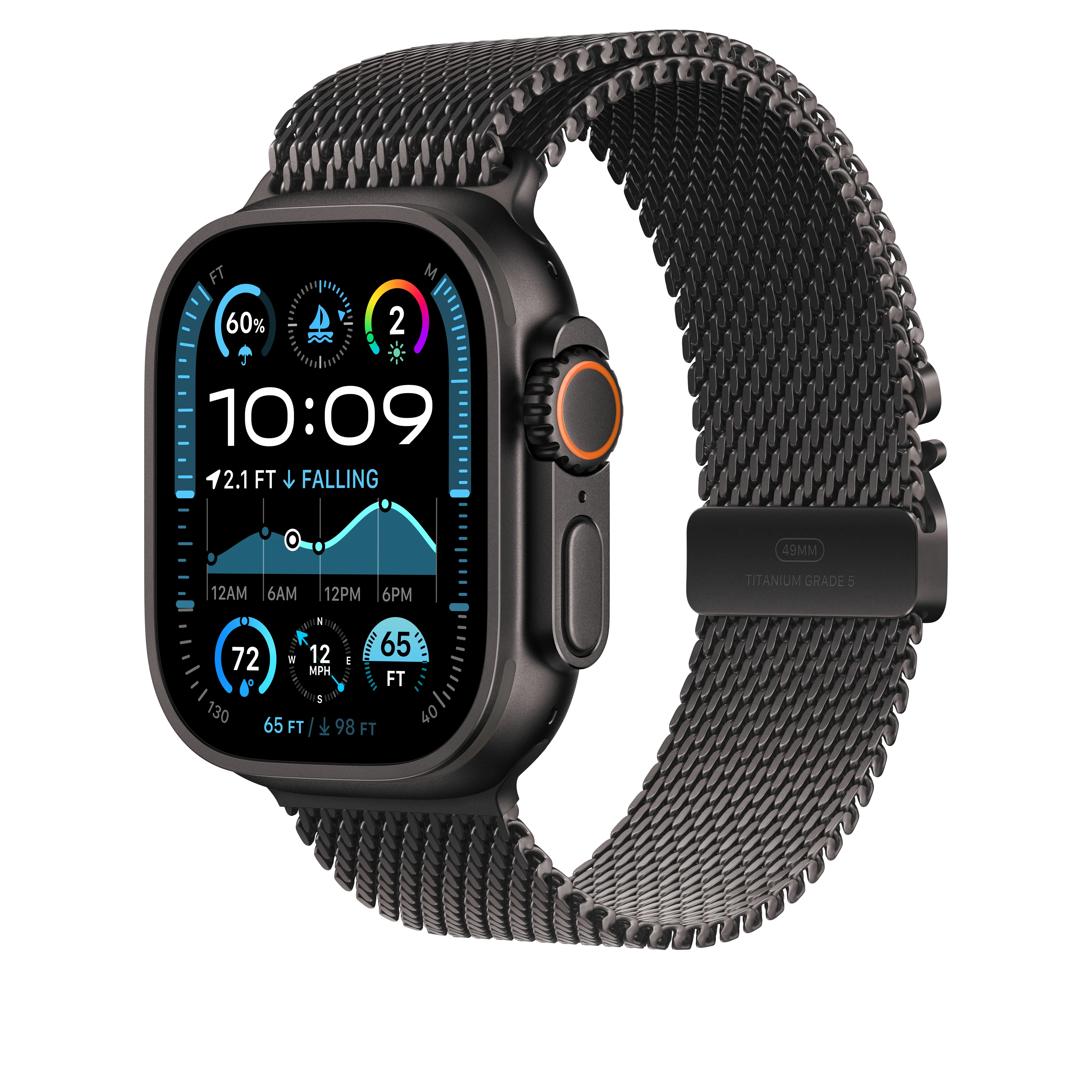49mm Black Titanium Milanese Loop - Small - Image 2