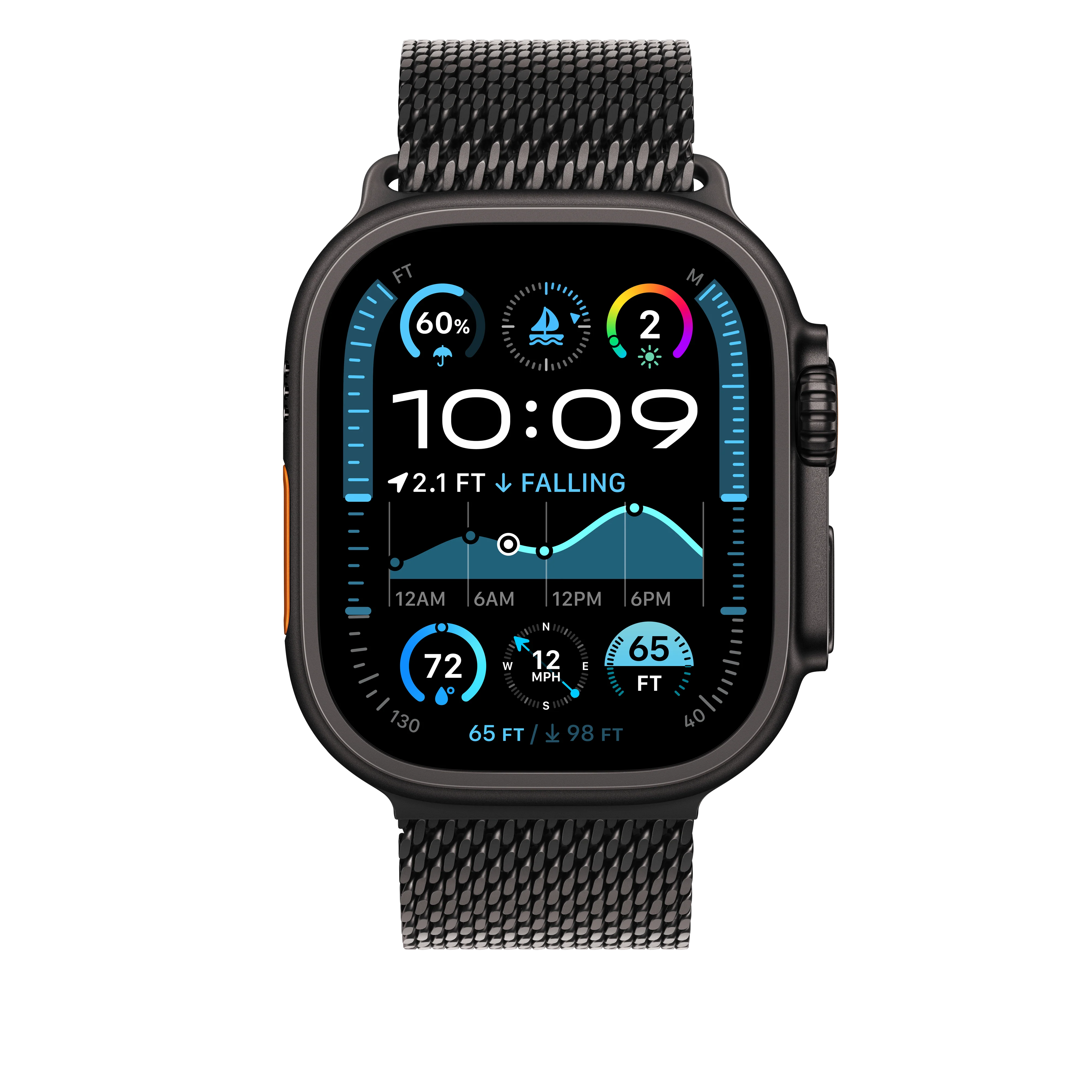 49mm Black Titanium Milanese Loop - Large - Image 3