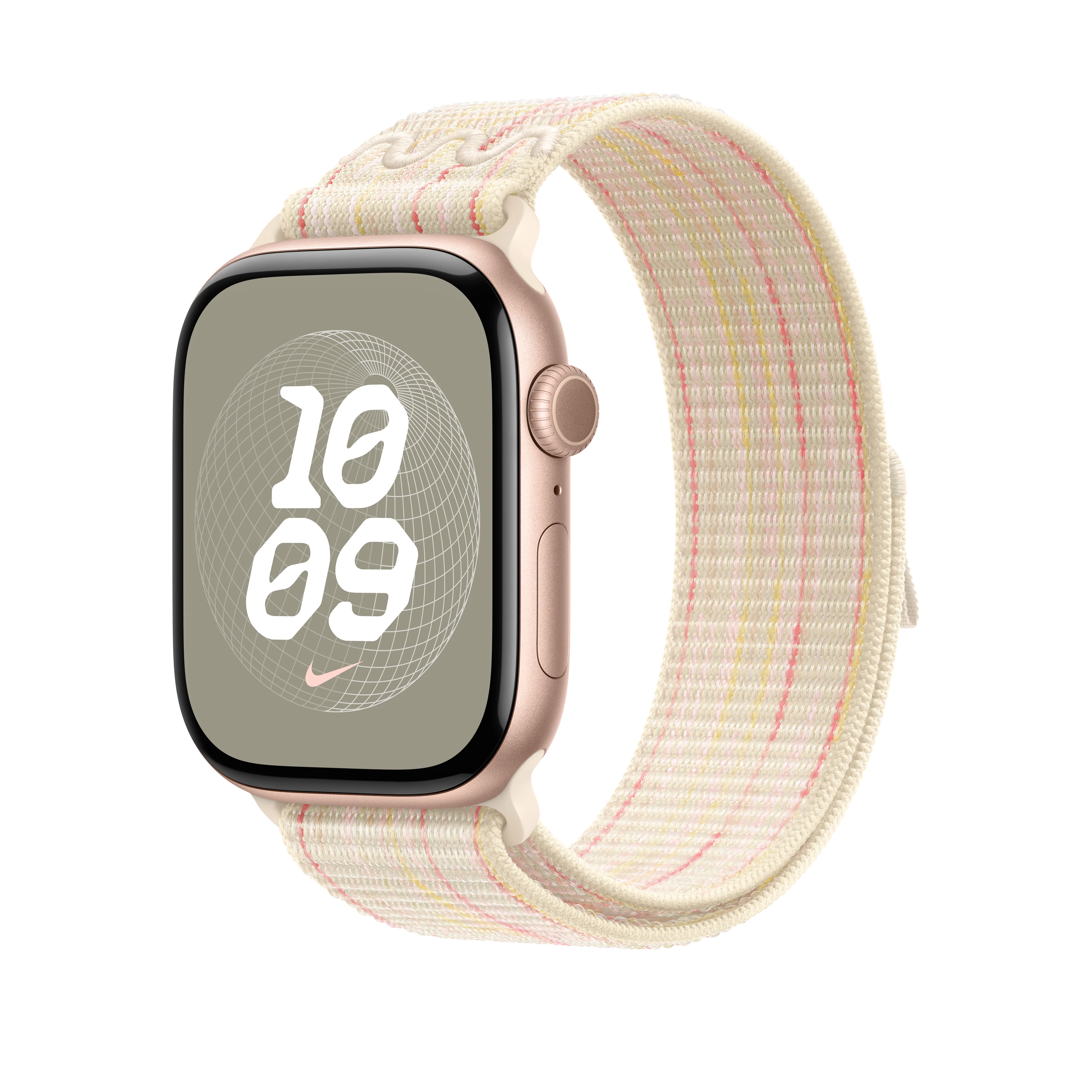 46mm Starlight/Pink Nike Sport Loop - Image 2