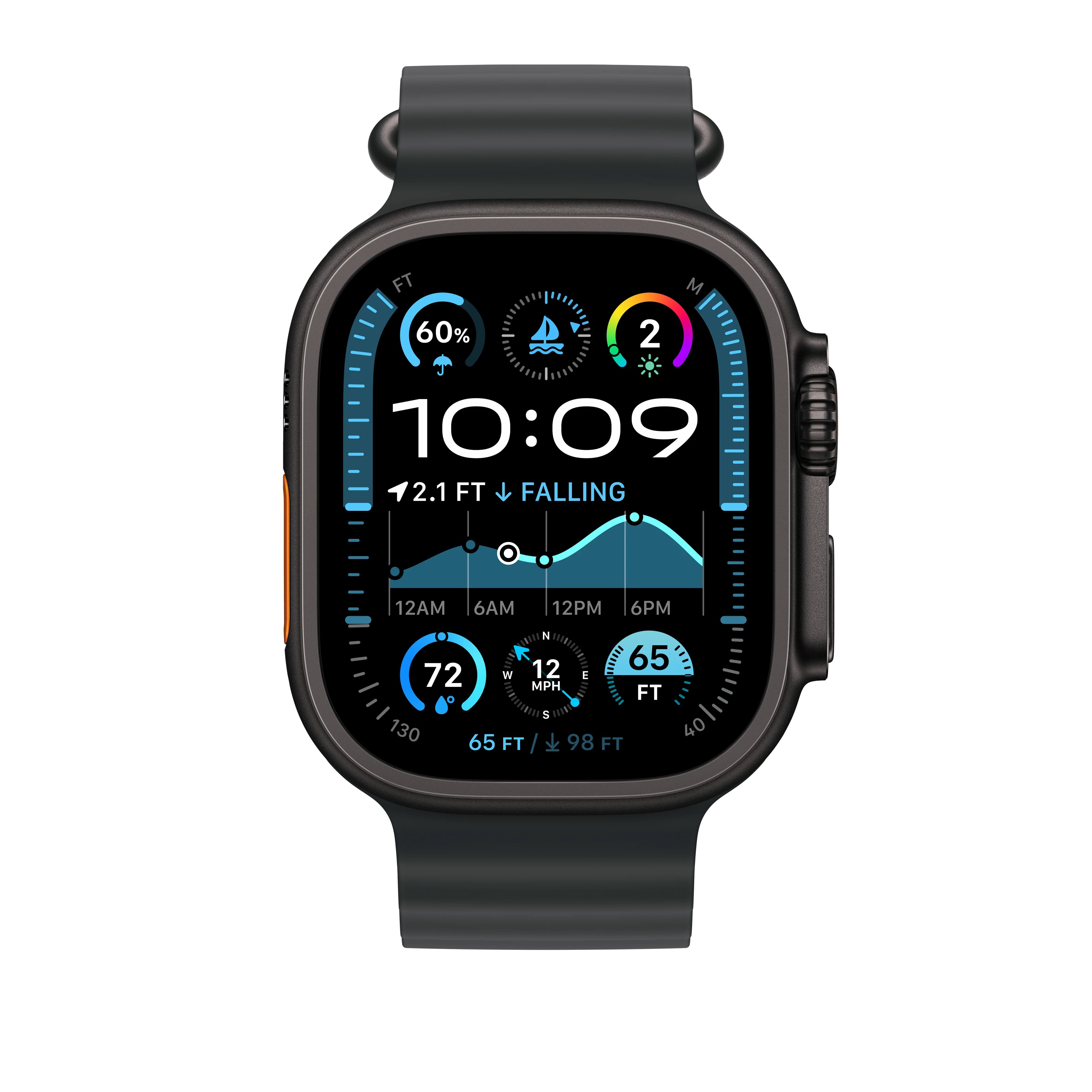 49mm Black Ocean Band - Black Titanium Finish - Image 3