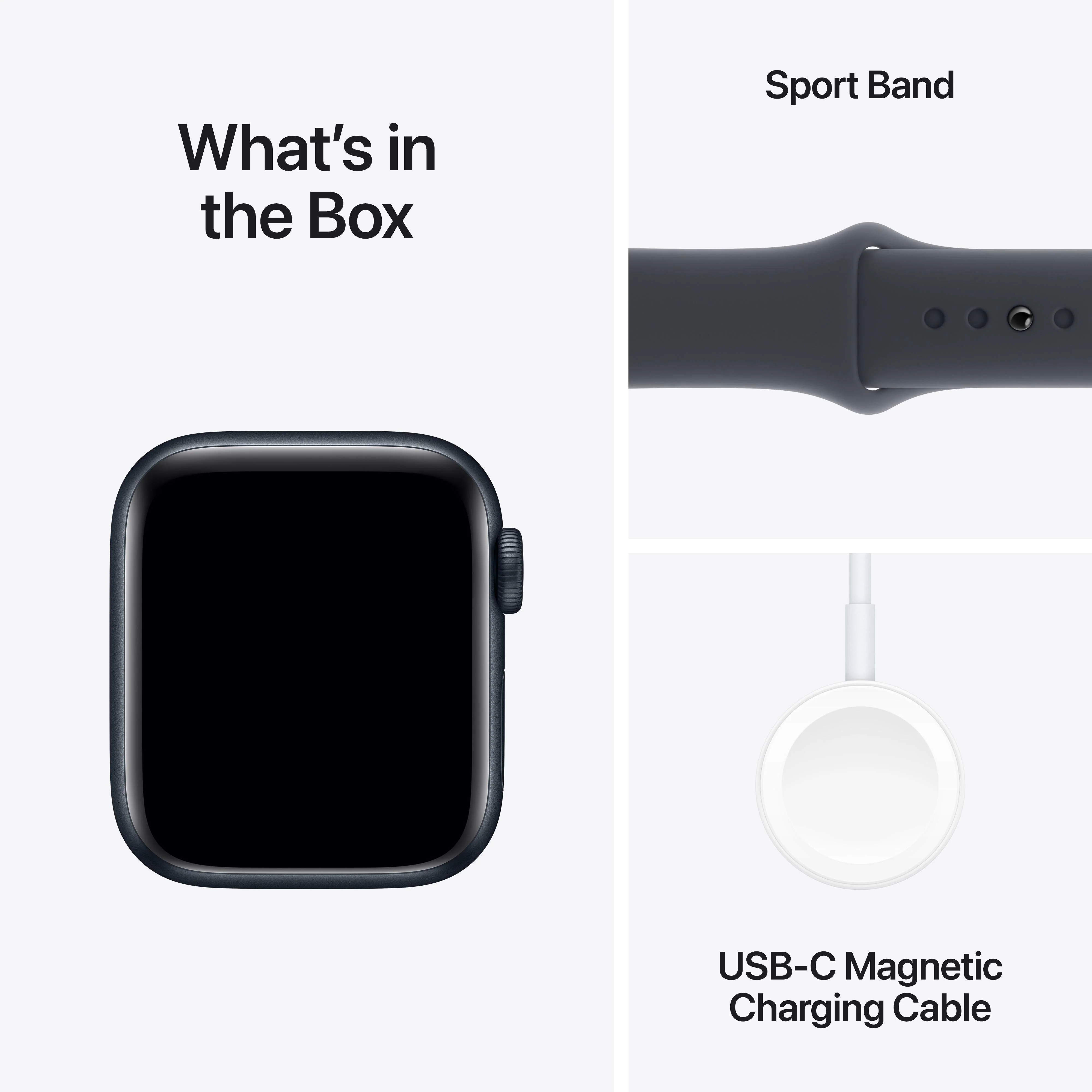 Apple Watch SE GPS 40mm Midnight Aluminium Case with Midnight Sport Band - M/L - Image 7