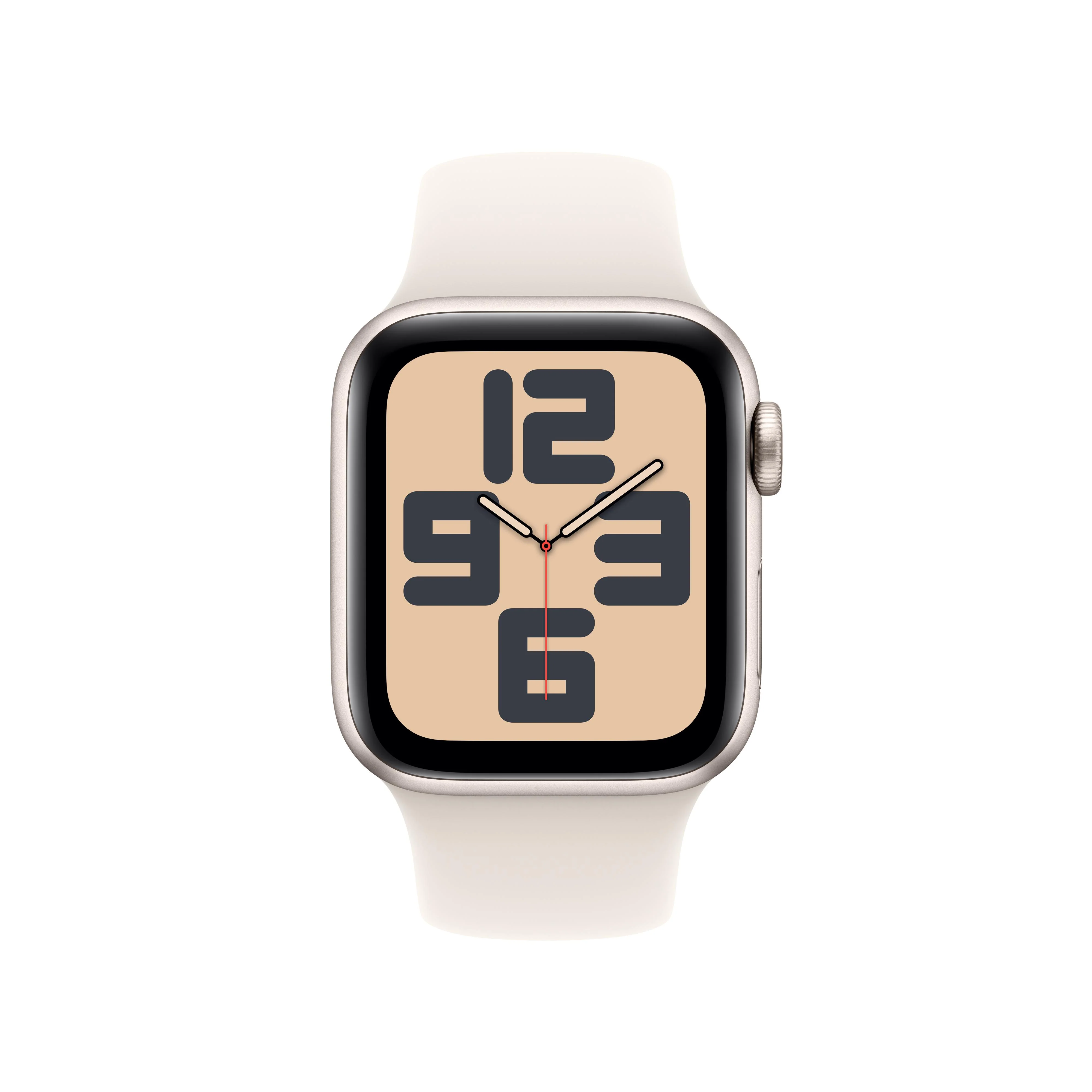 Apple Watch SE GPS + Cellular 40mm Starlight Aluminium Case with Starlight Sport Band - M/L - Image 2