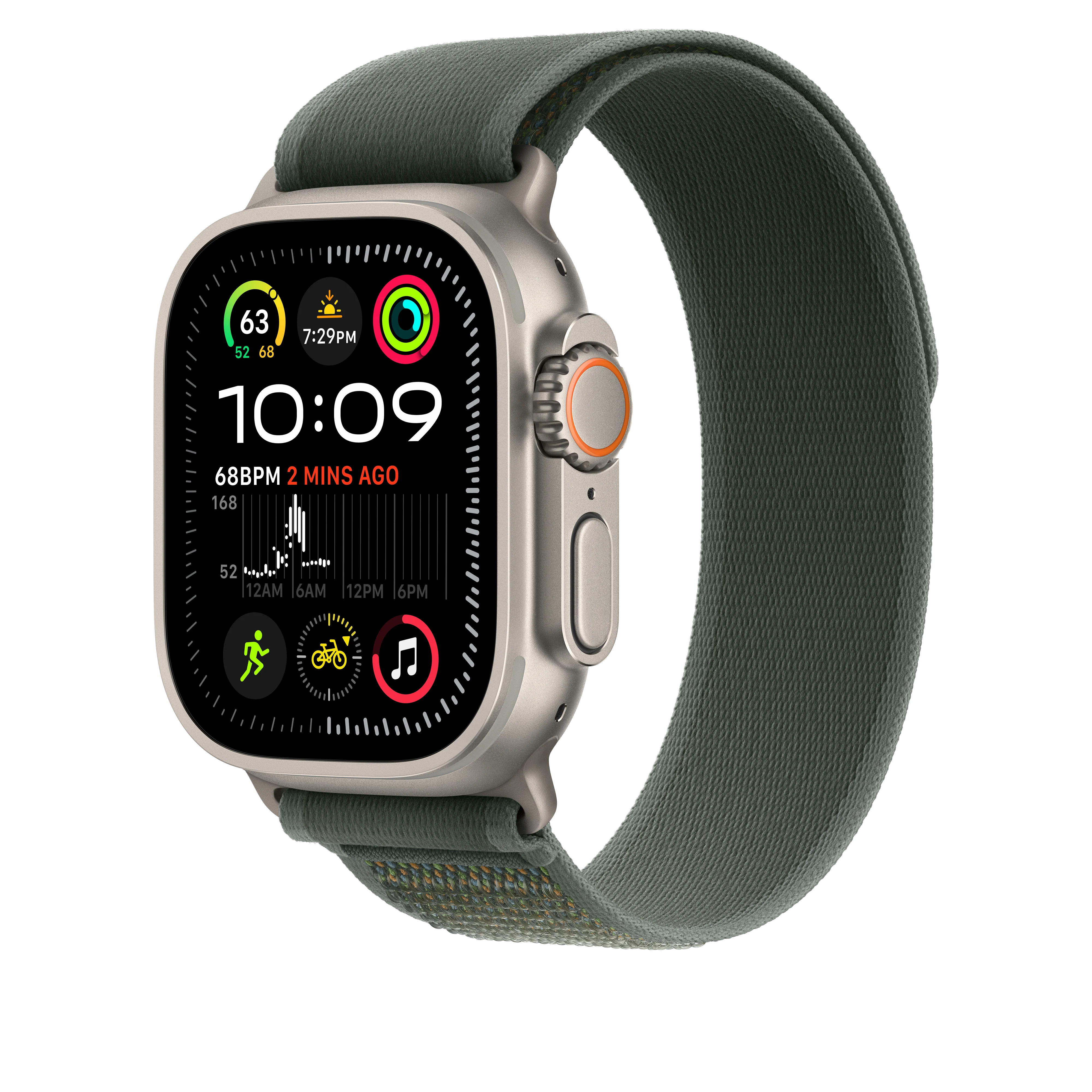 49mm Green Trail Loop ‚Äì S/M - Natural Titanium Finish - Image 2