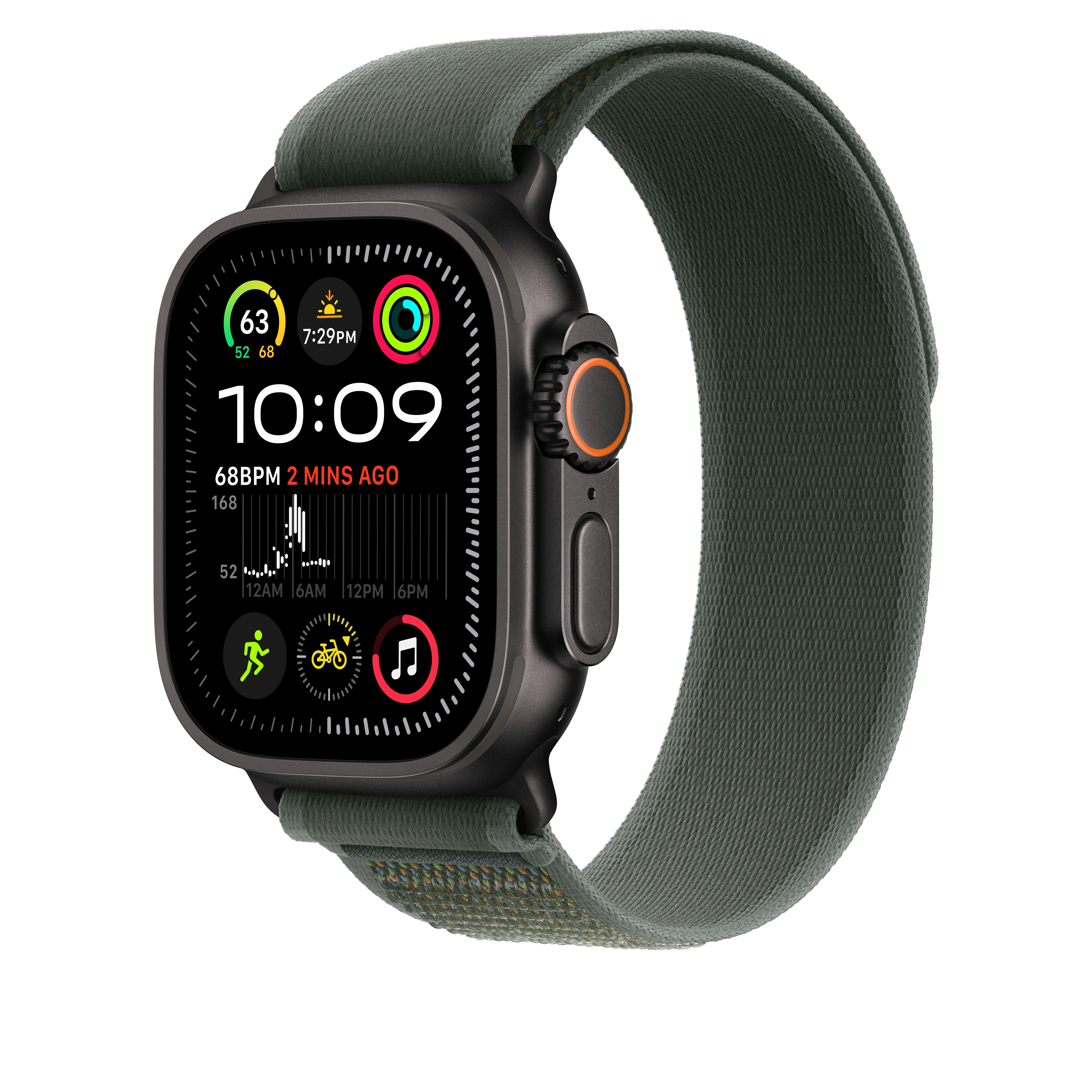 49mm Green Trail Loop - M/L - Black Titanium Finish - Image 2