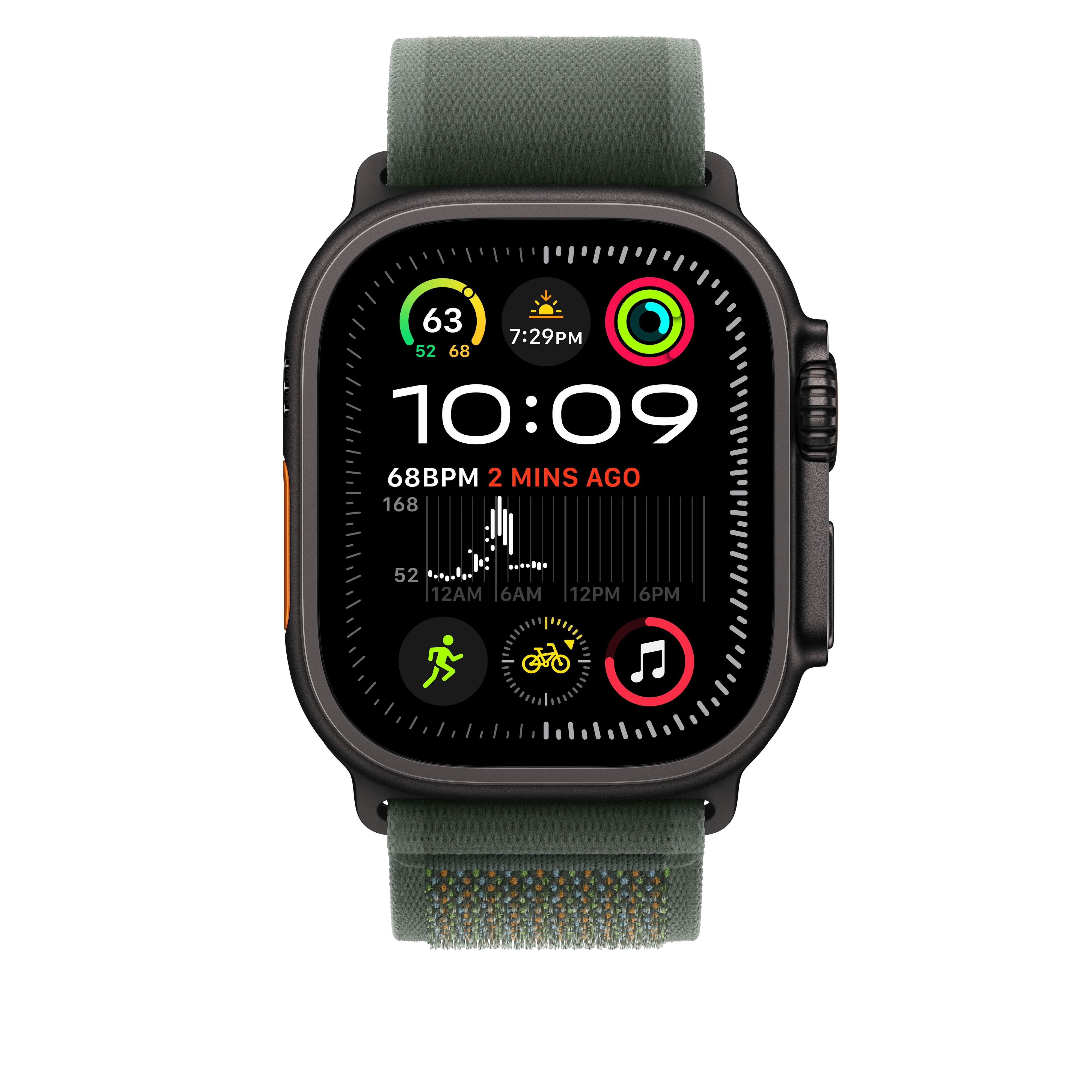 49mm Green Trail Loop - M/L - Black Titanium Finish - Image 3