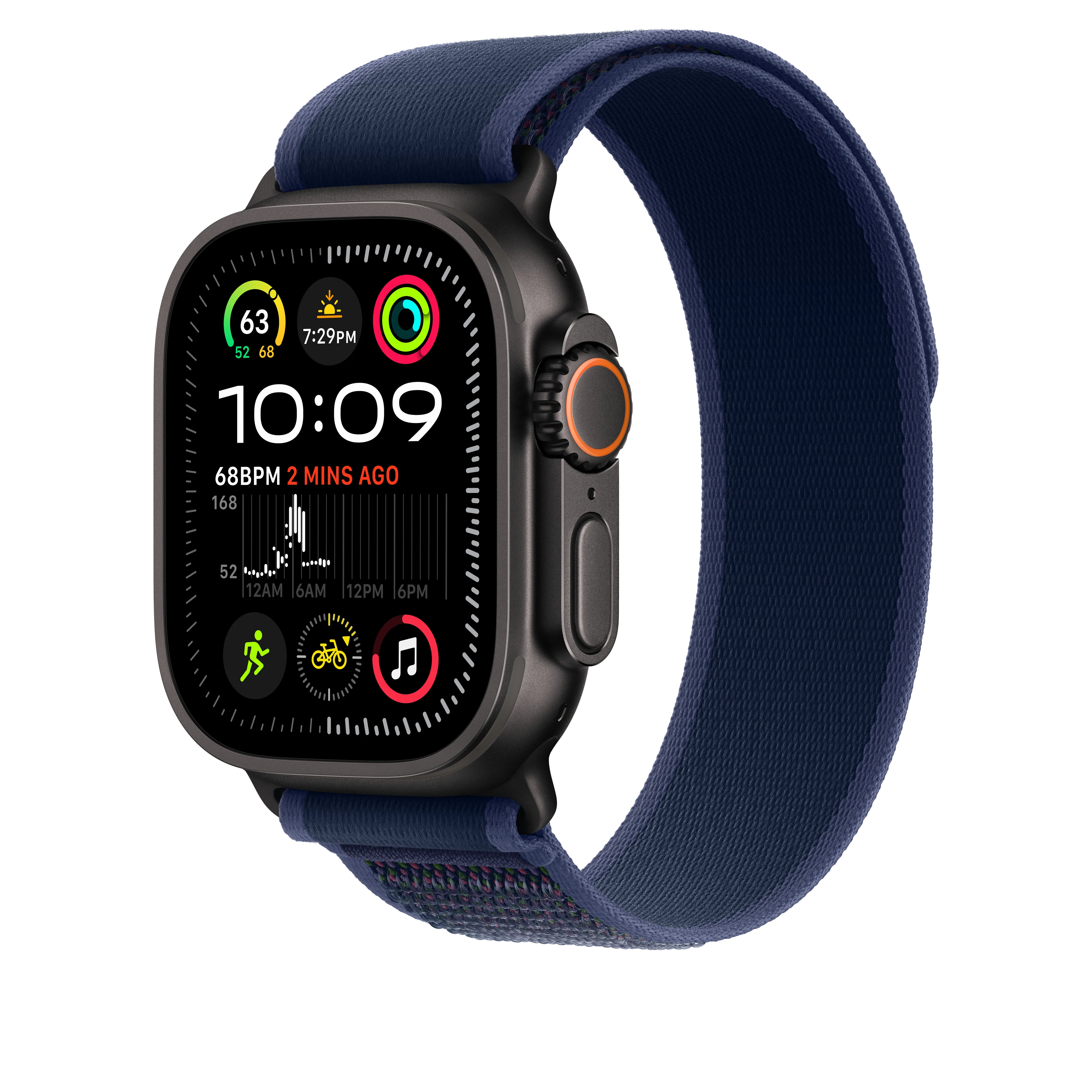 49mm Blue Trail Loop - M/L - Black Titanium Finish - Image 2