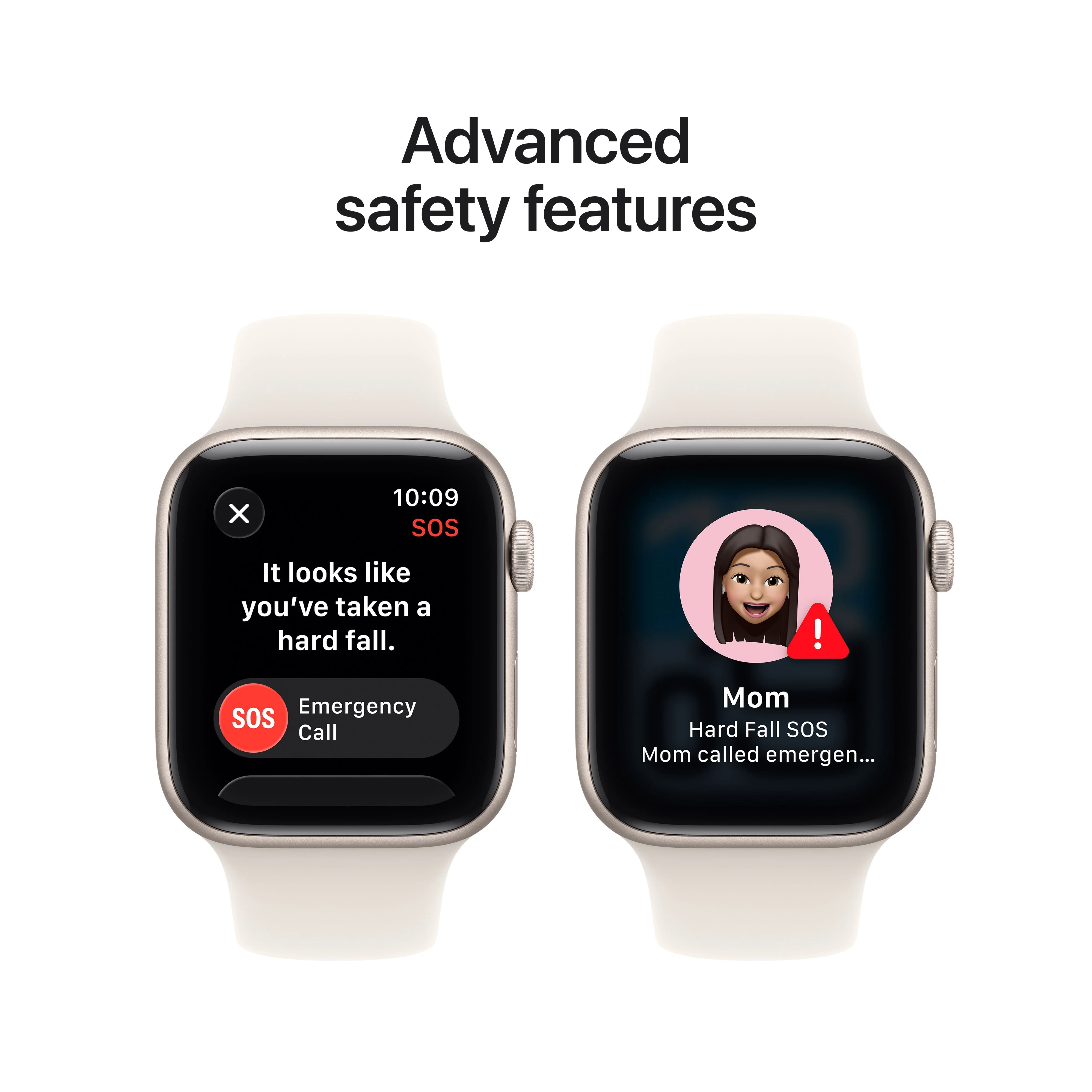 Apple Watch SE 3 GPS 44mm Starlight Aluminium Case with Starlight Sport Band - S/M - Image 7