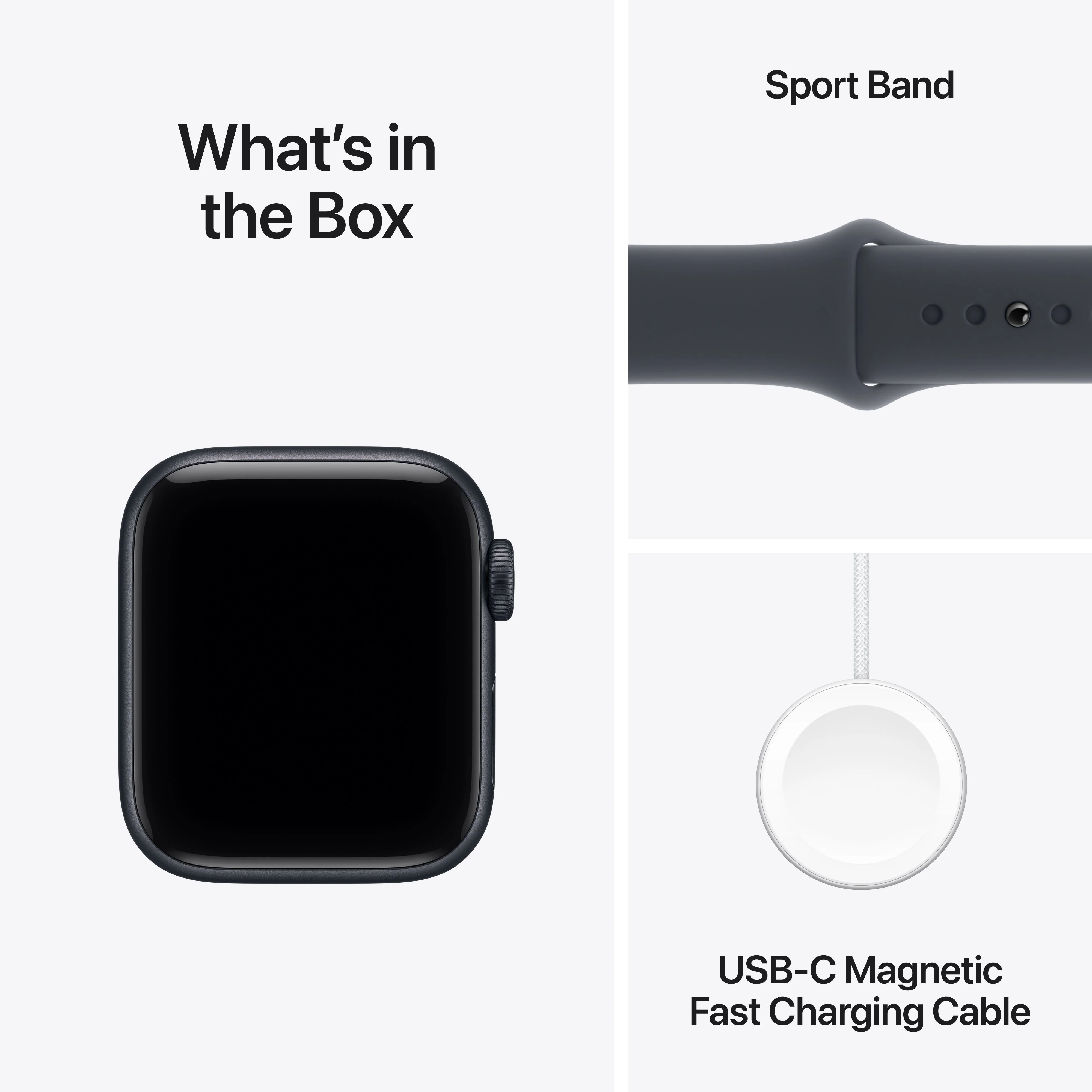 Apple Watch SE 3 GPS + Cellular 40mm Midnight Aluminium Case with Midnight Sport Band - S/M - Image 9