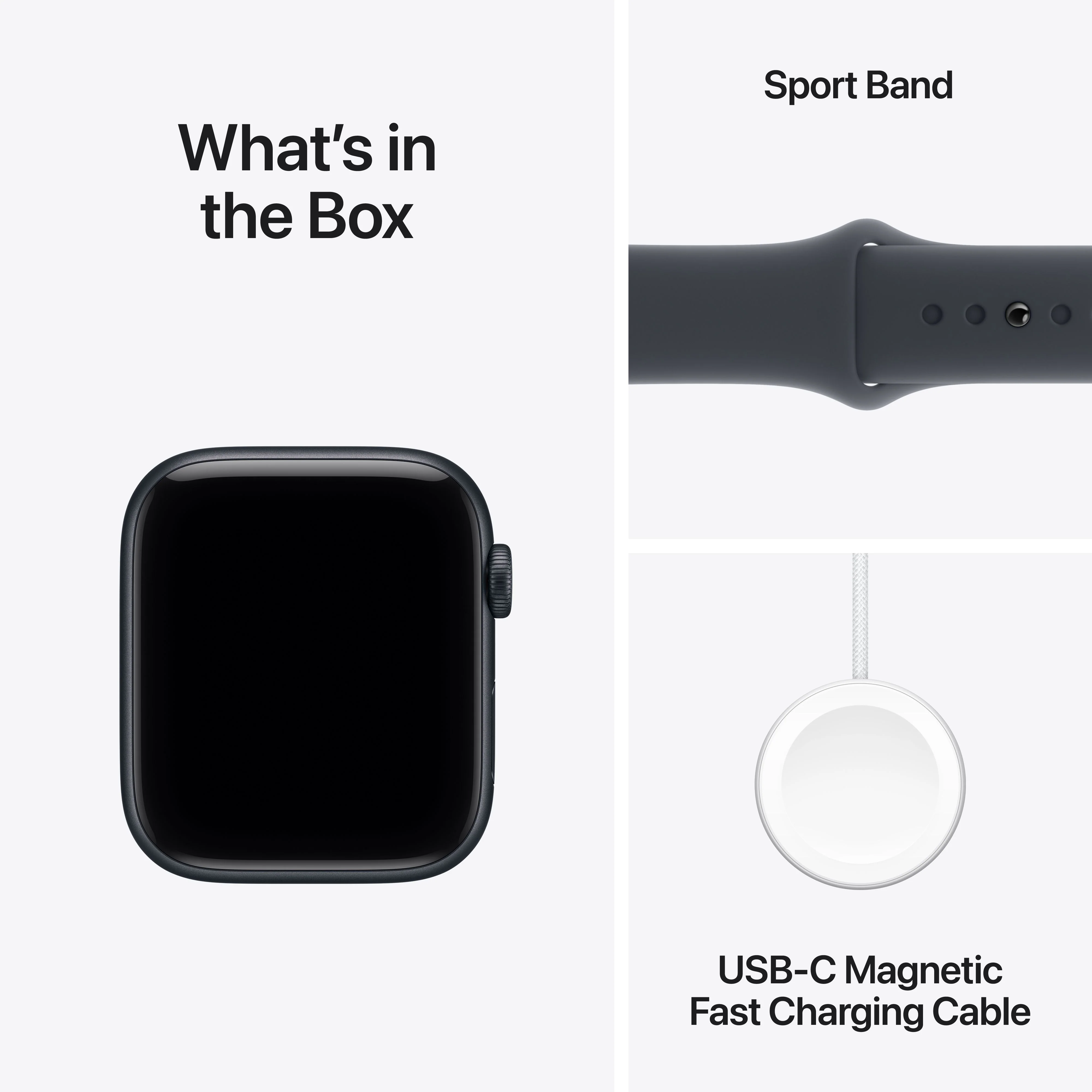 Apple Watch SE 3 GPS + Cellular 44mm Midnight Aluminium Case with Midnight Sport Band - S/M - Image 9
