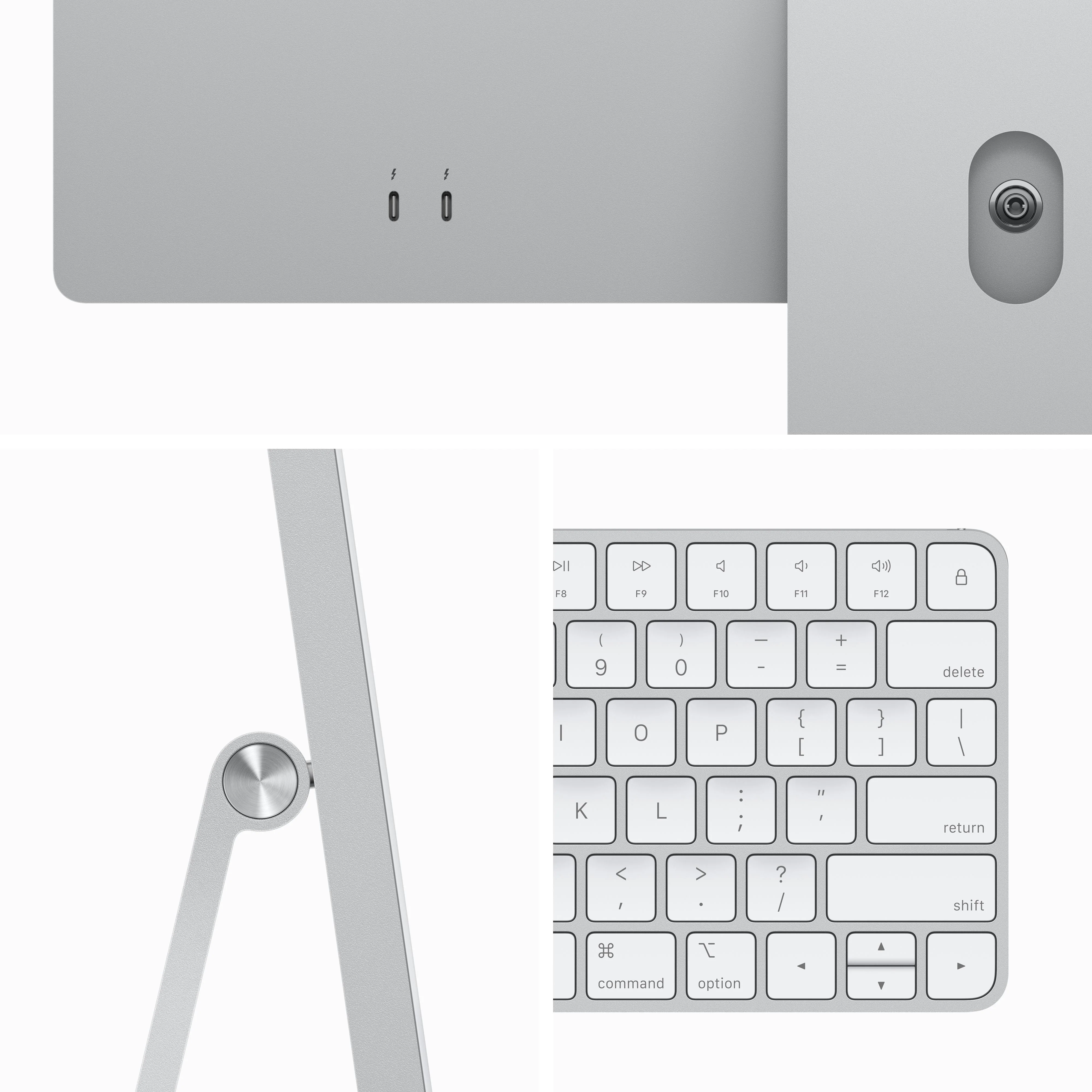 24-inch iMac with Retina 4.5K display: Apple M3 chip with 8‑core CPU and 8‑core GPU, 256GB SSD - Silver - Image 3