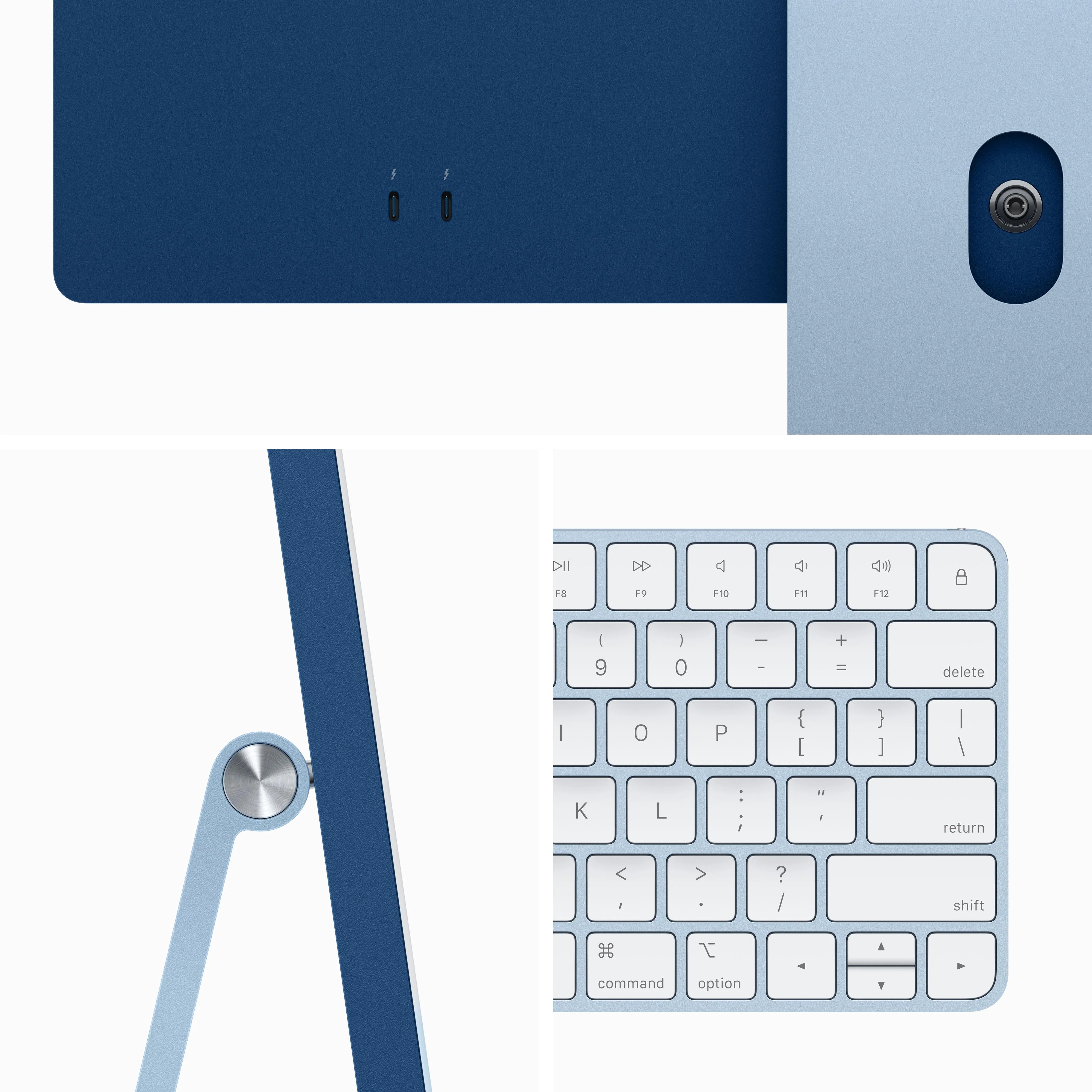24-inch iMac with Retina 4.5K display: Apple M3 chip with 8‑core CPU and 8‑core GPU, 256GB SSD - Blue - Image 3