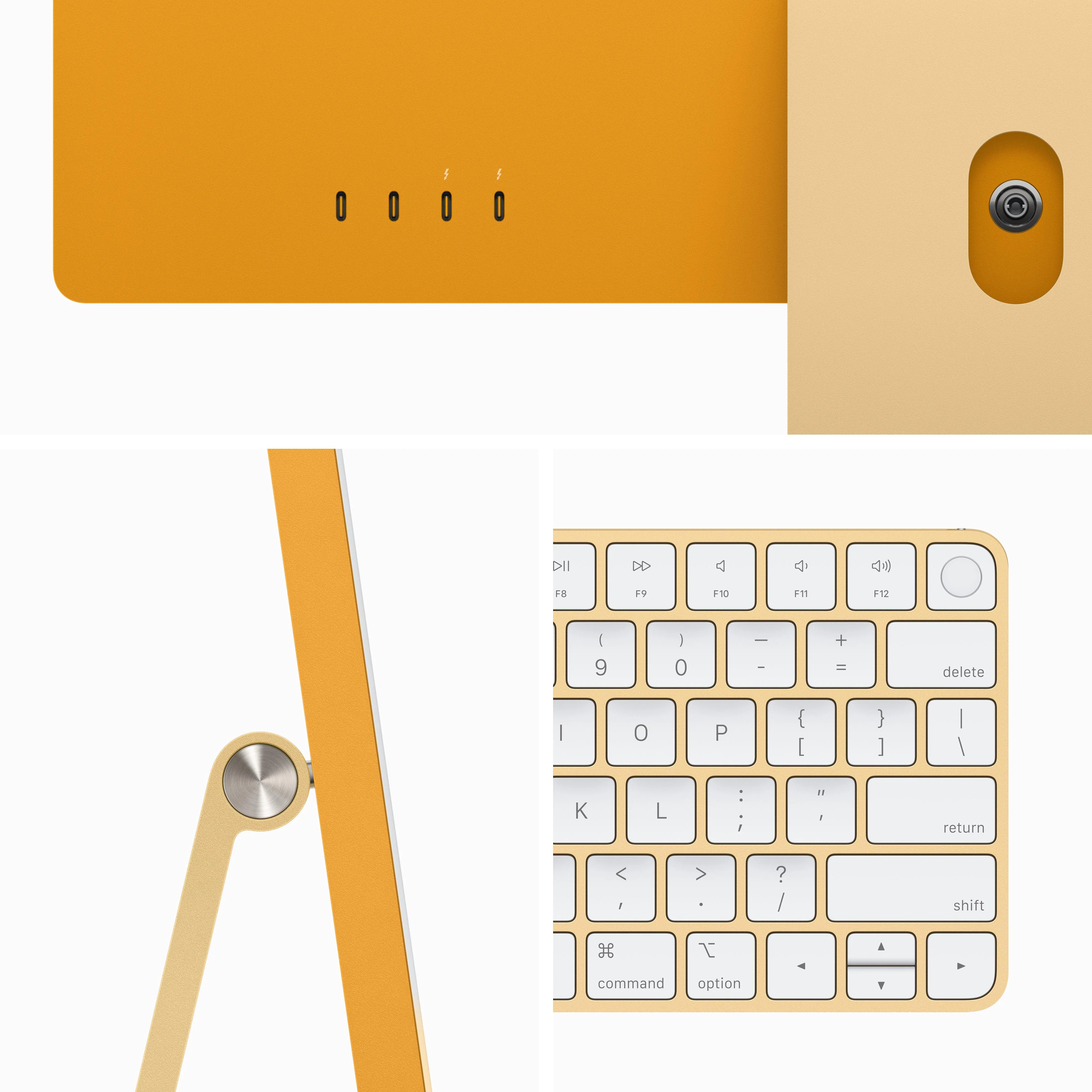 24-inch iMac with Retina 4.5K display: Apple M3 chip with 8‑core CPU and 10‑core GPU, 256GB SSD - Yellow - Image 3