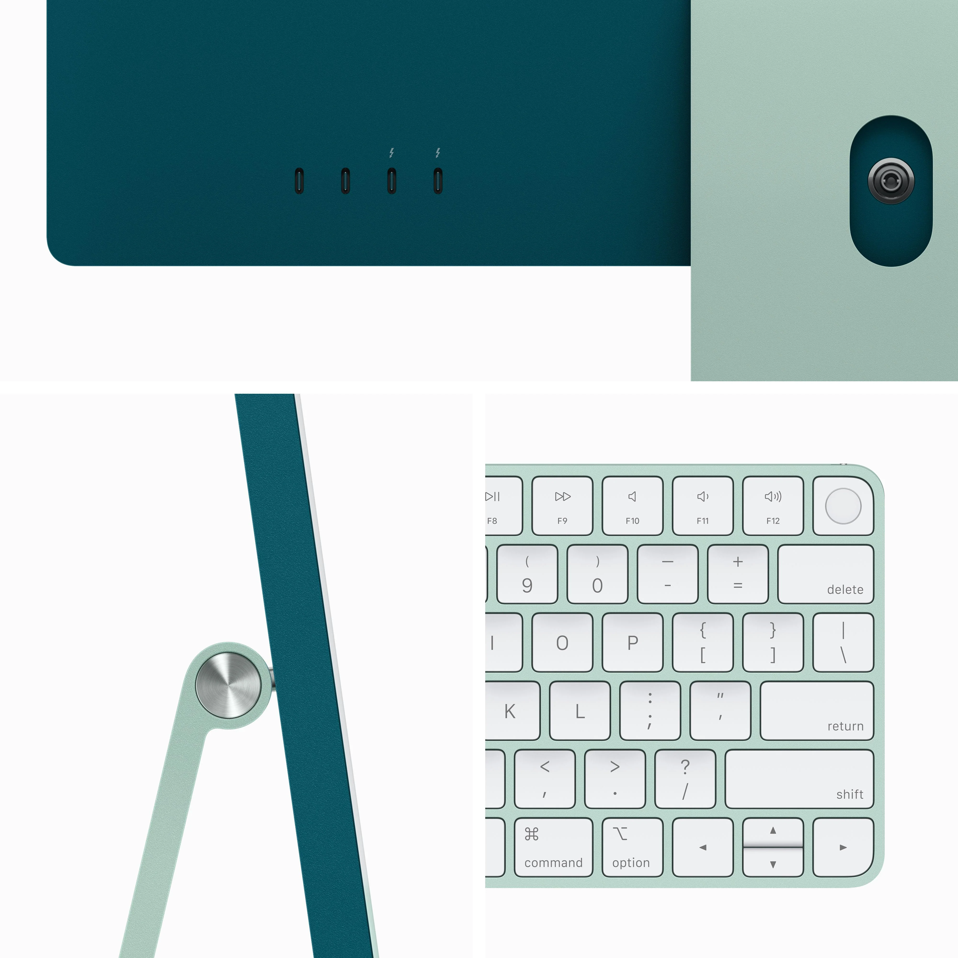 24-inch iMac with Retina 4.5K display: Apple M3 chip with 8‑core CPU and 10‑core GPU, 256GB SSD - Green - Image 3