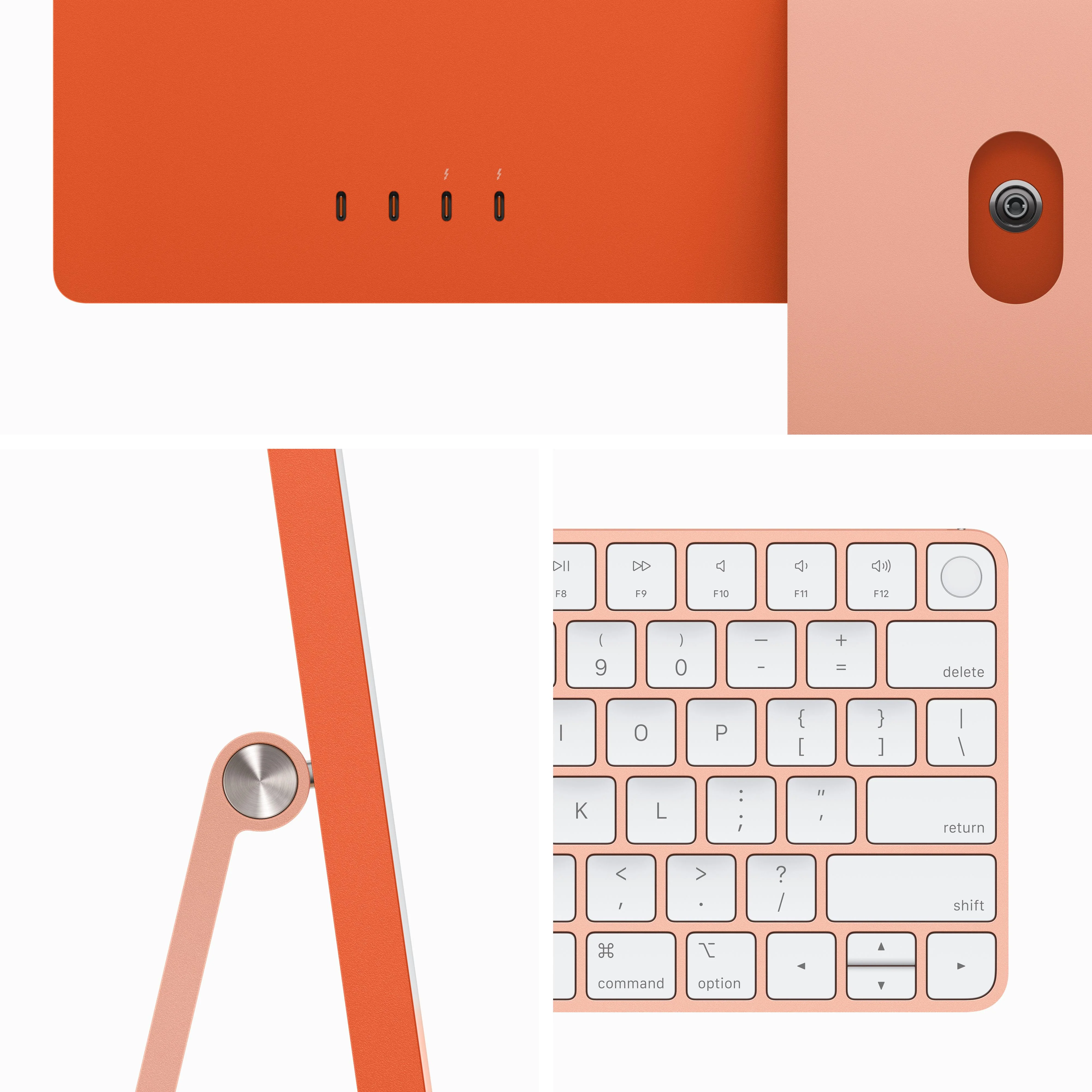 24-inch iMac with Retina 4.5K display: Apple M3 chip with 8‑core CPU and 10‑core GPU, 256GB SSD - Orange - Image 3