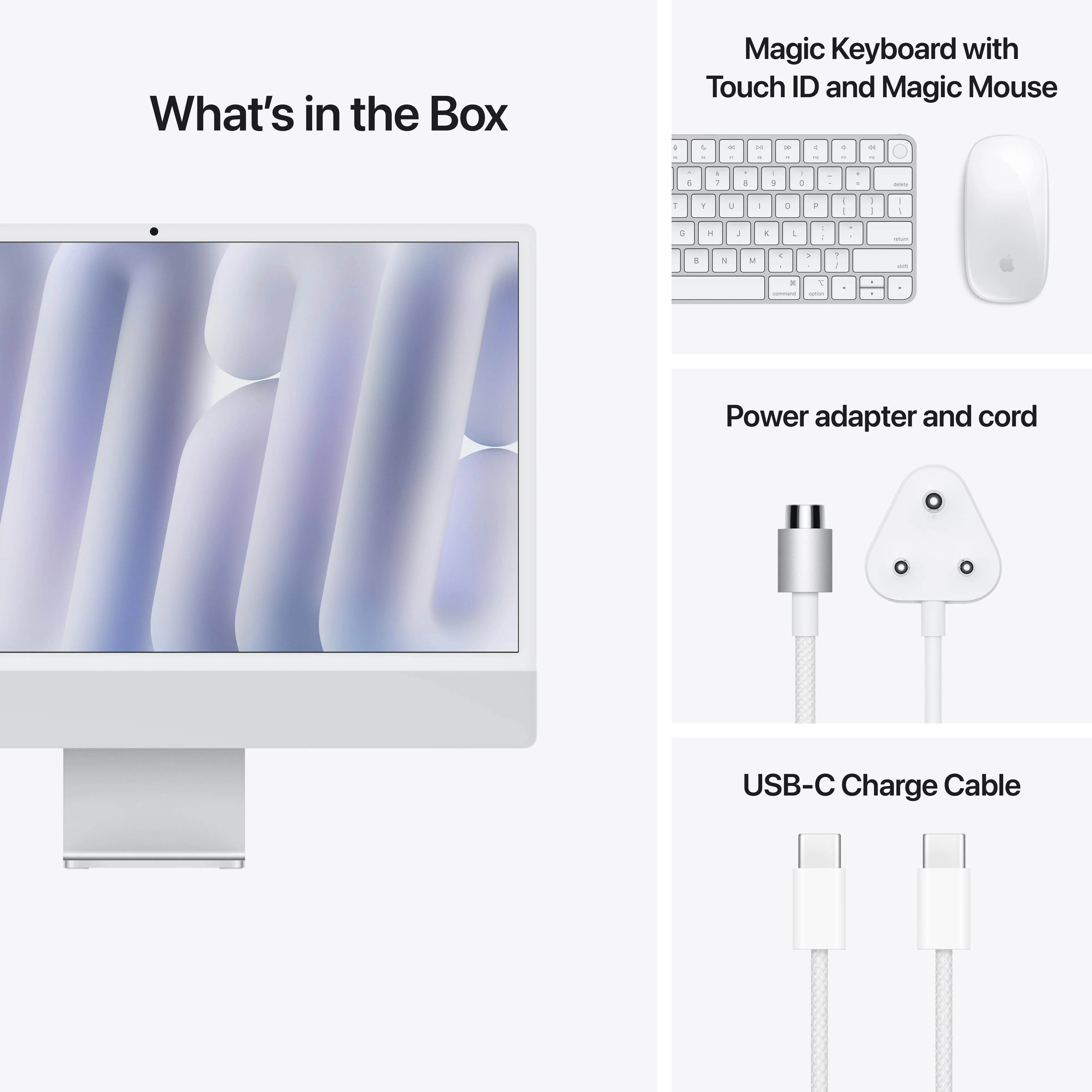 24-inch iMac with Retina 4.5K display: Apple M4 chip with 10-core CPU and 10-core GPU, 512GB SSD - Silver - Image 9