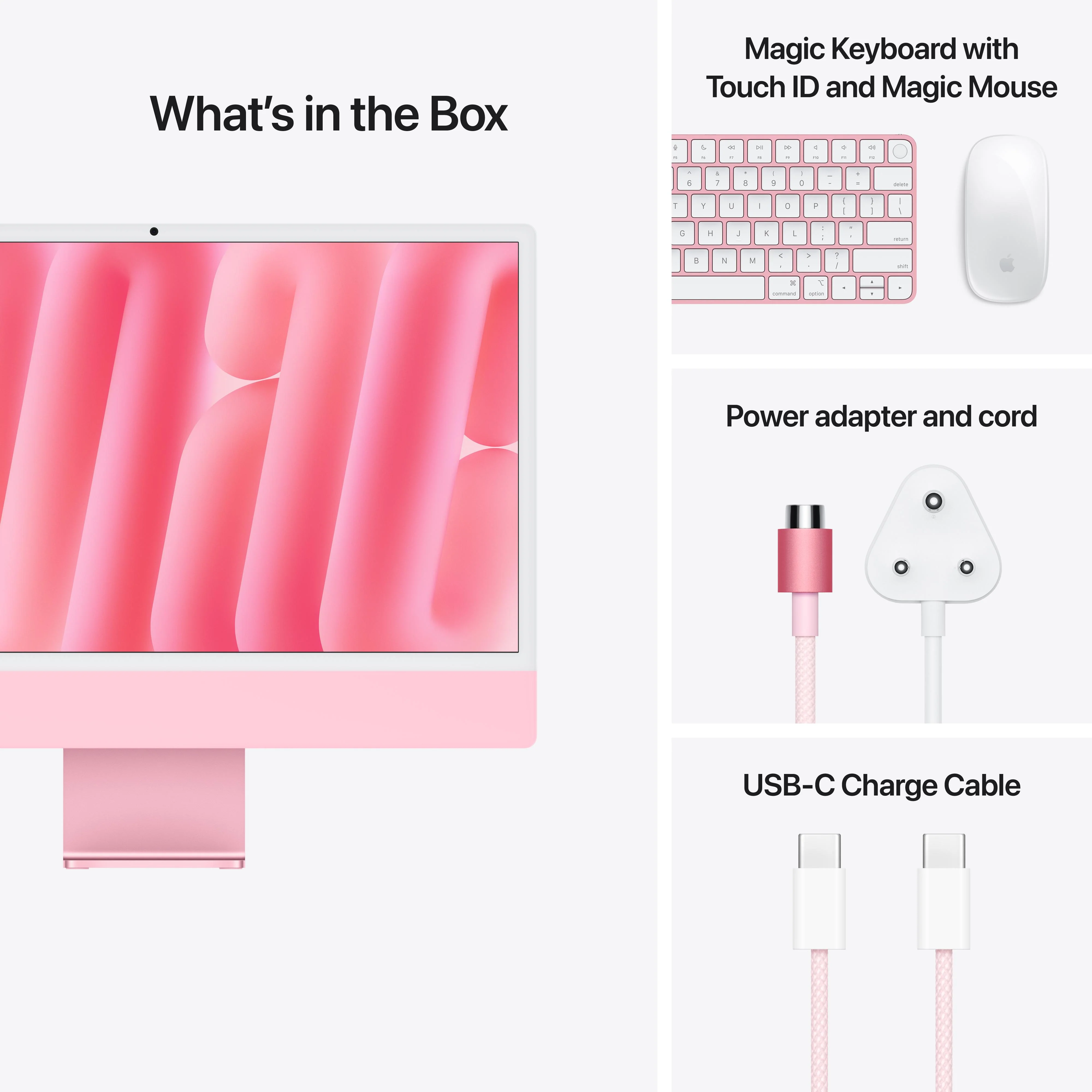 24-inch iMac with Retina 4.5K display: Apple M4 chip with 10-core CPU and 10-core GPU, 512GB SSD - Pink - Image 9