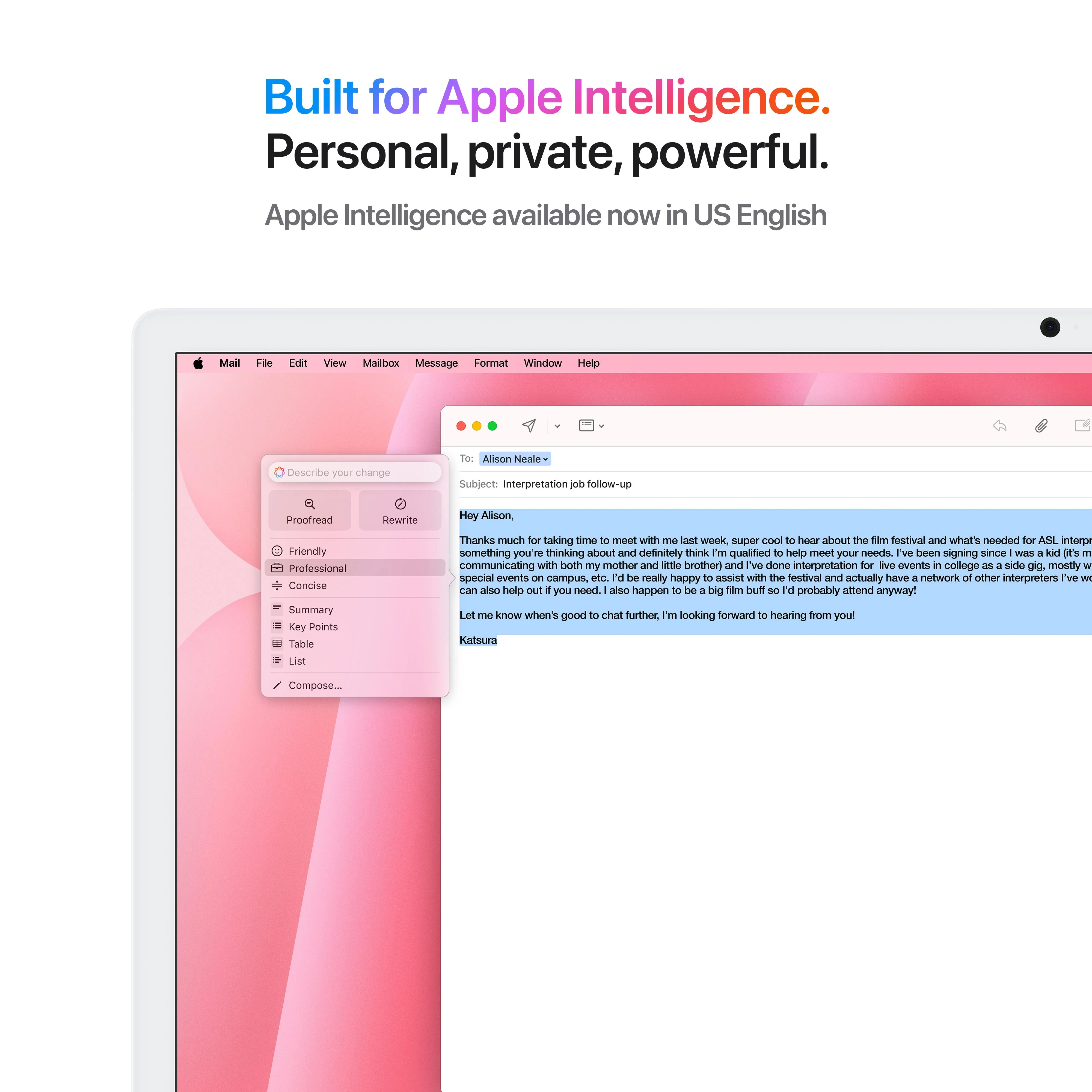 24-inch iMac with Retina 4.5K display: Apple M4 chip with 8-core CPU and 8-core GPU, 256GB SSD - Pink - Image 5
