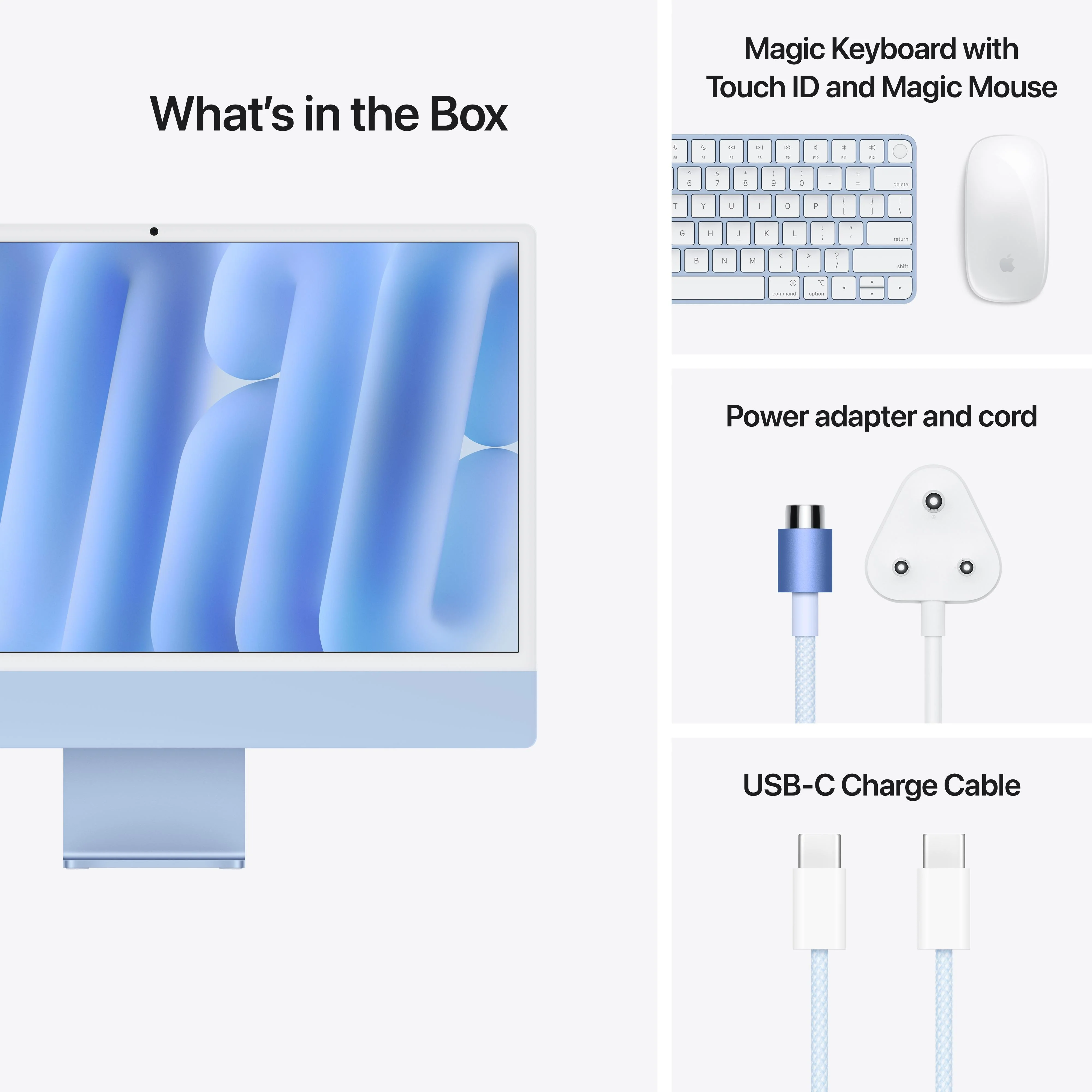 24-inch iMac with Retina 4.5K display: Apple M4 chip with 10-core CPU and 10-core GPU, 512GB SSD - Blue - Image 9