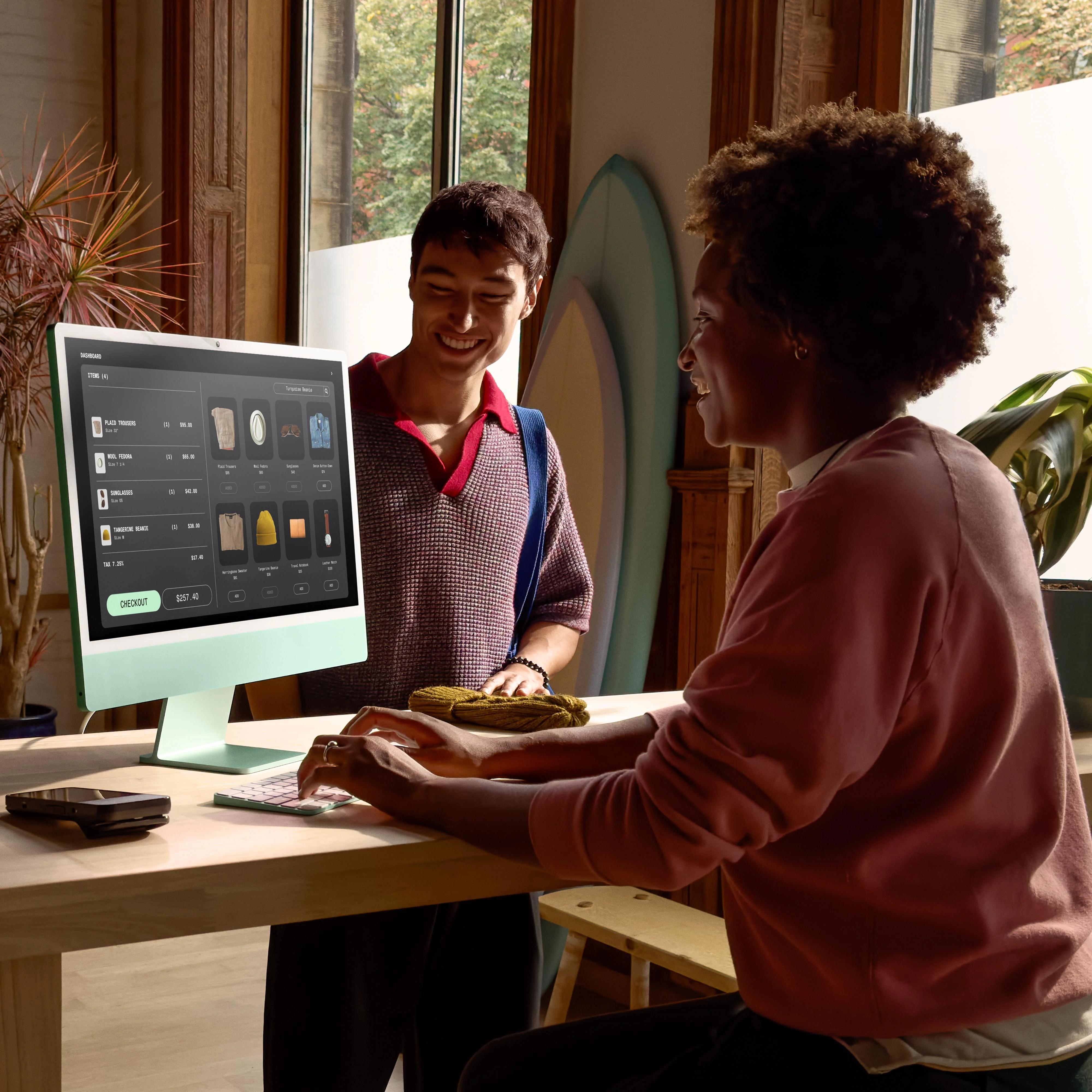 24-inch iMac with Retina 4.5K display: Apple M4 chip with 10-core CPU and 10-core GPU, 256GB SSD - Purple - Image 8