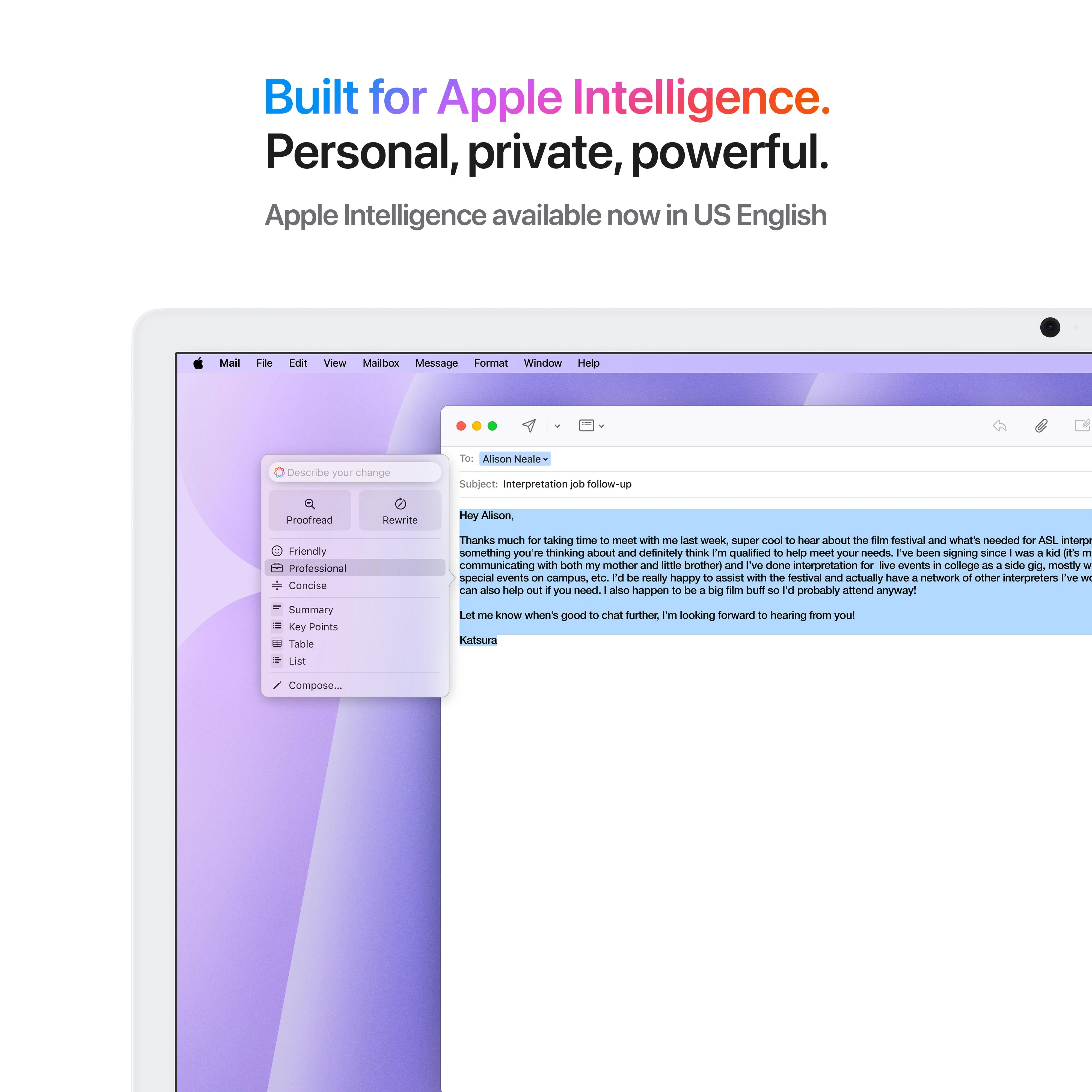 24-inch iMac with Retina 4.5K display: Apple M4 chip with 10-core CPU and 10-core GPU, 512GB SSD - Purple - Image 5