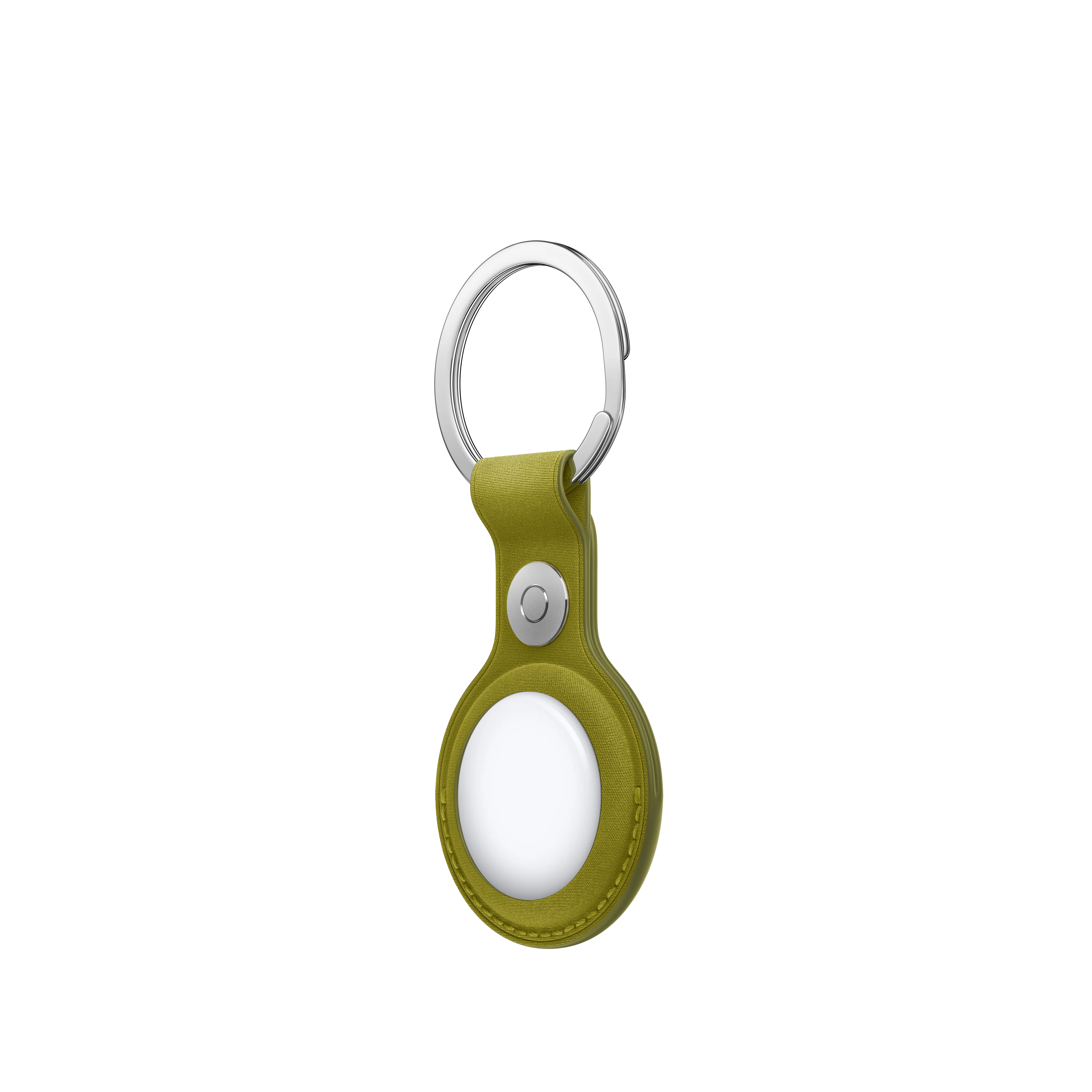 AirTag FineWoven Key Ring - Chartreuse - Image 2