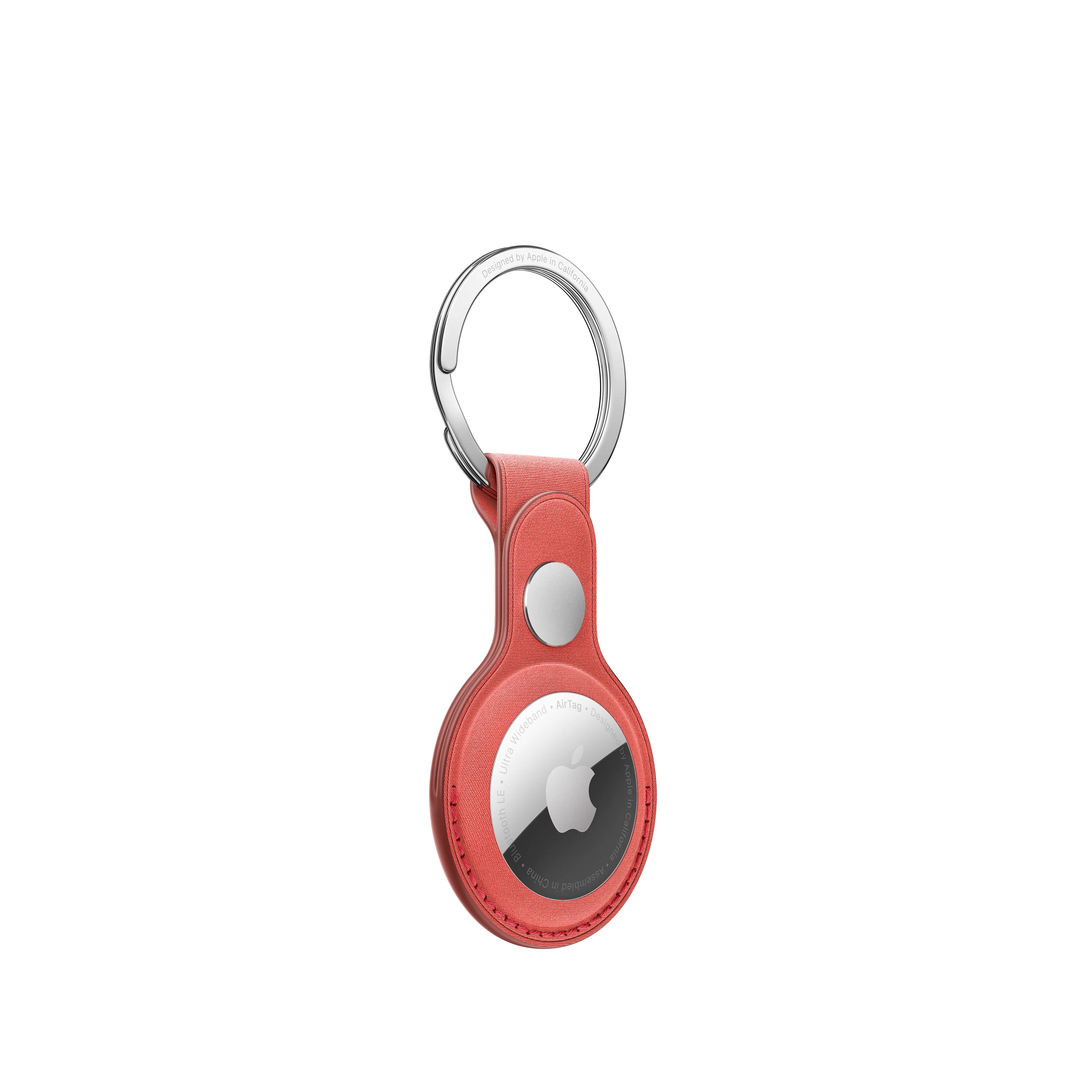 AirTag FineWoven Key Ring - Coral - Image 3