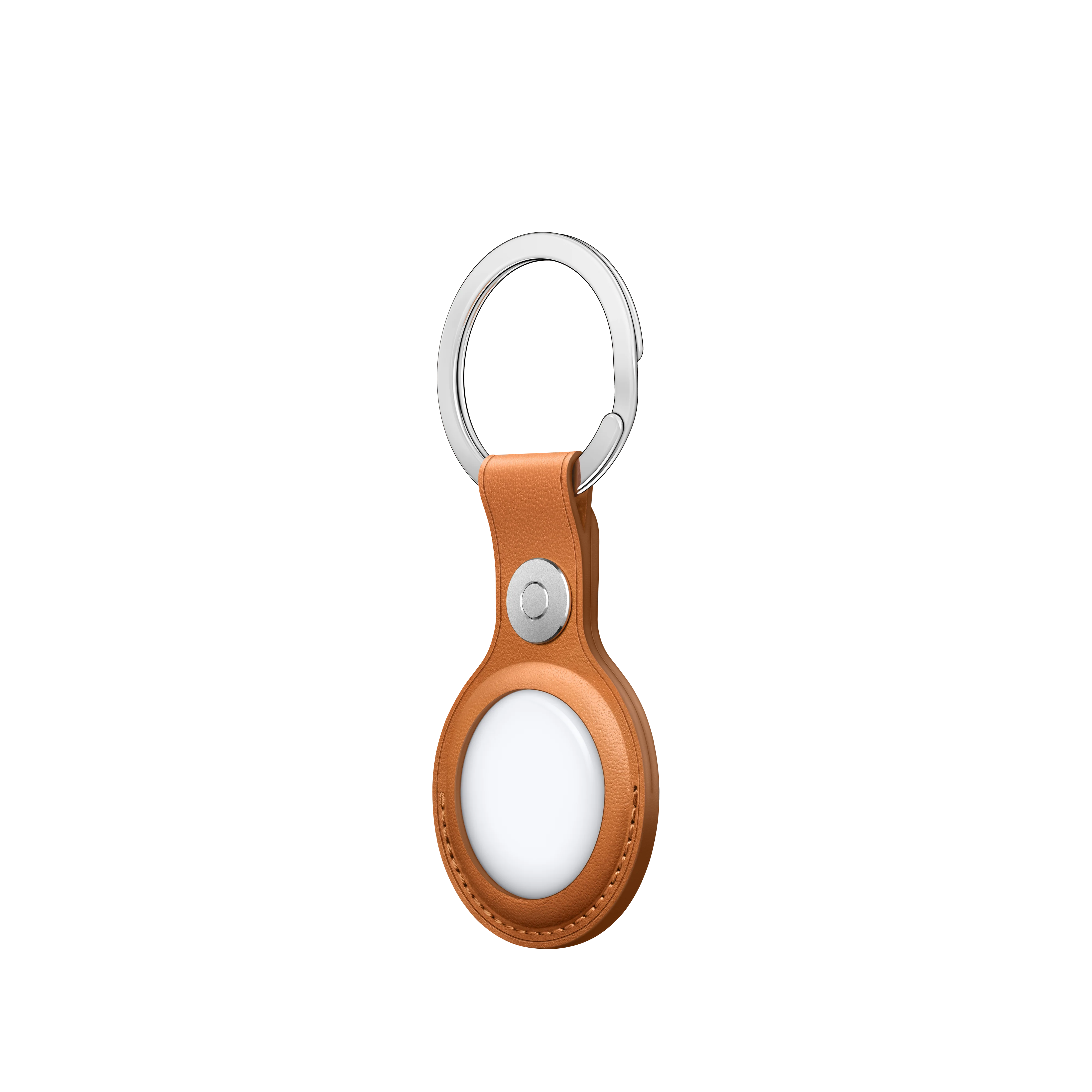 AirTag Leather Key Ring ‚Äì Golden Brown - Image 3