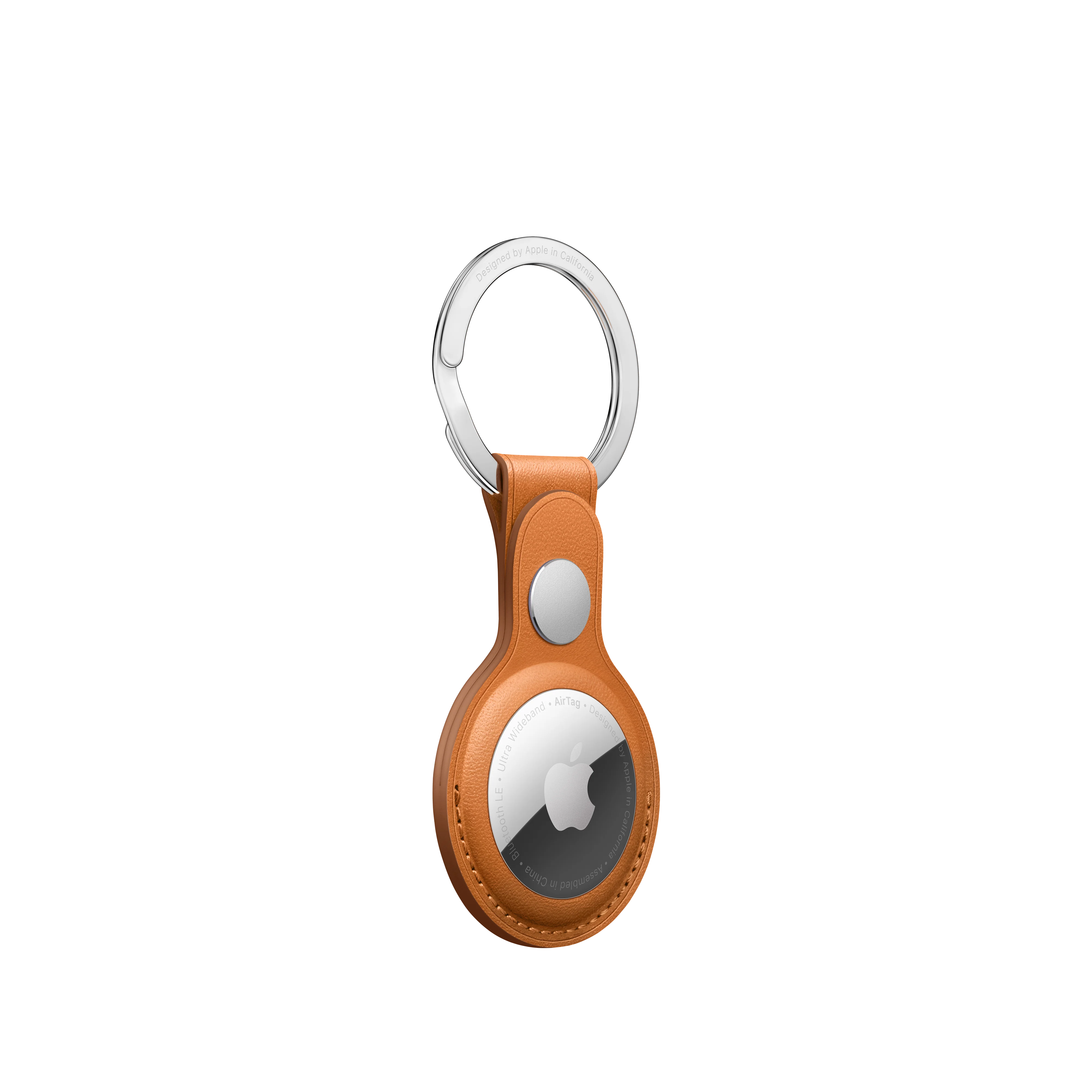 AirTag Leather Key Ring ‚Äì Golden Brown - Image 4